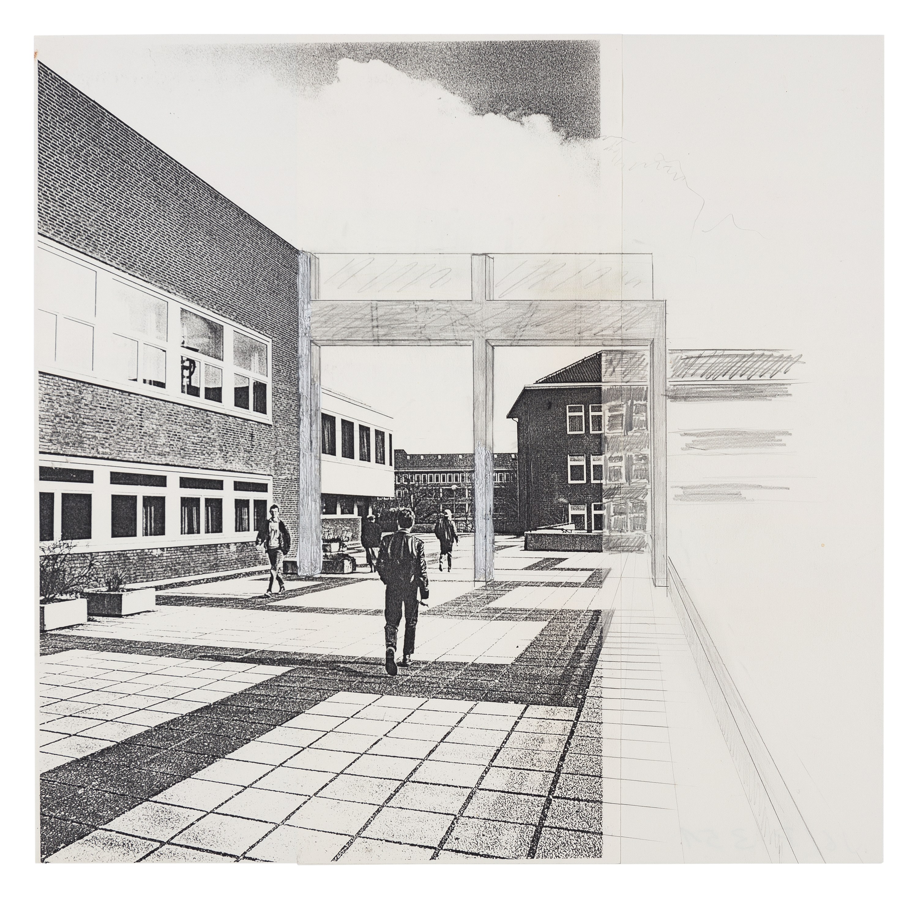 Isa Genzken, Zeichnung Plan Collage 1965-2018 at Galerie Buchholz, Berlin, photo 30