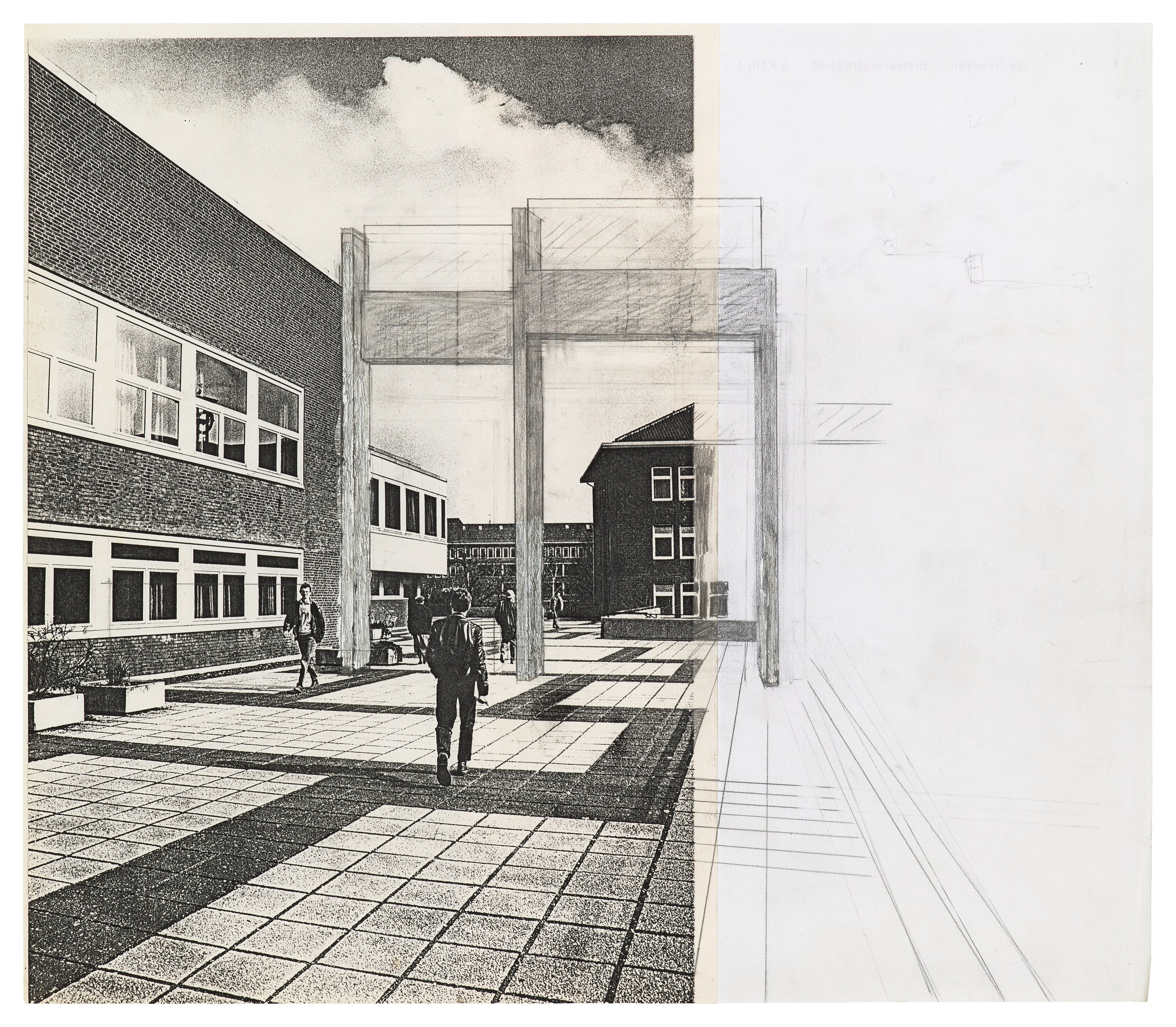 Isa Genzken, Zeichnung Plan Collage 1965-2018 at Galerie Buchholz, Berlin, photo 29