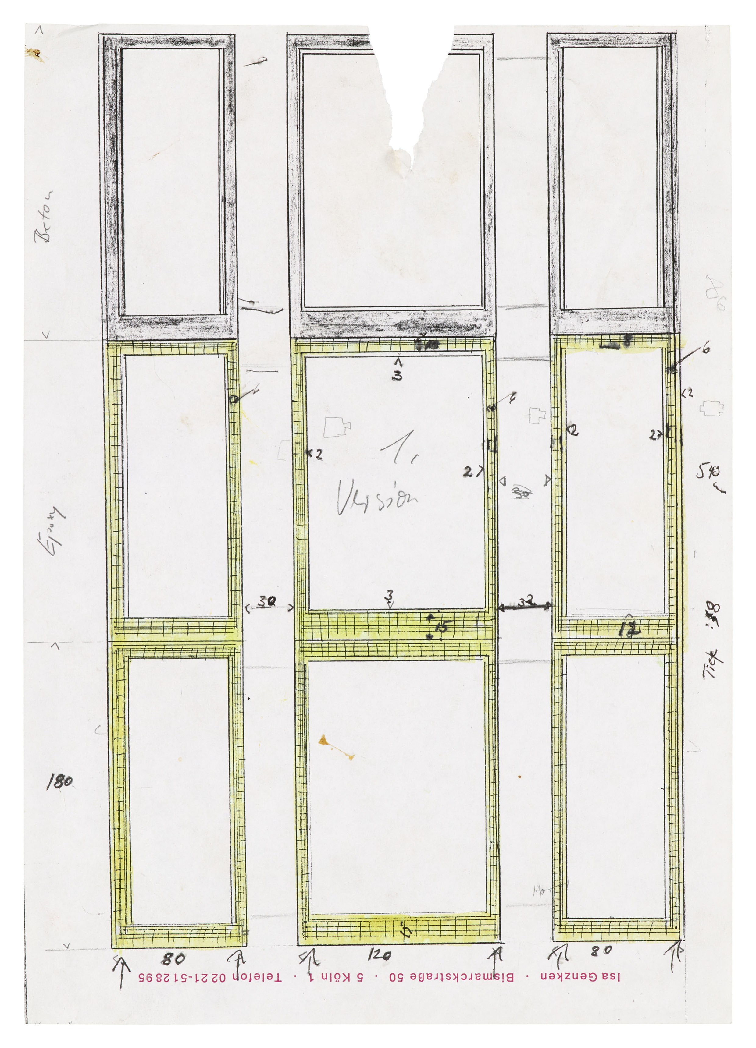 Isa Genzken, Zeichnung Plan Collage 1965-2018 at Galerie Buchholz, Berlin, photo 40
