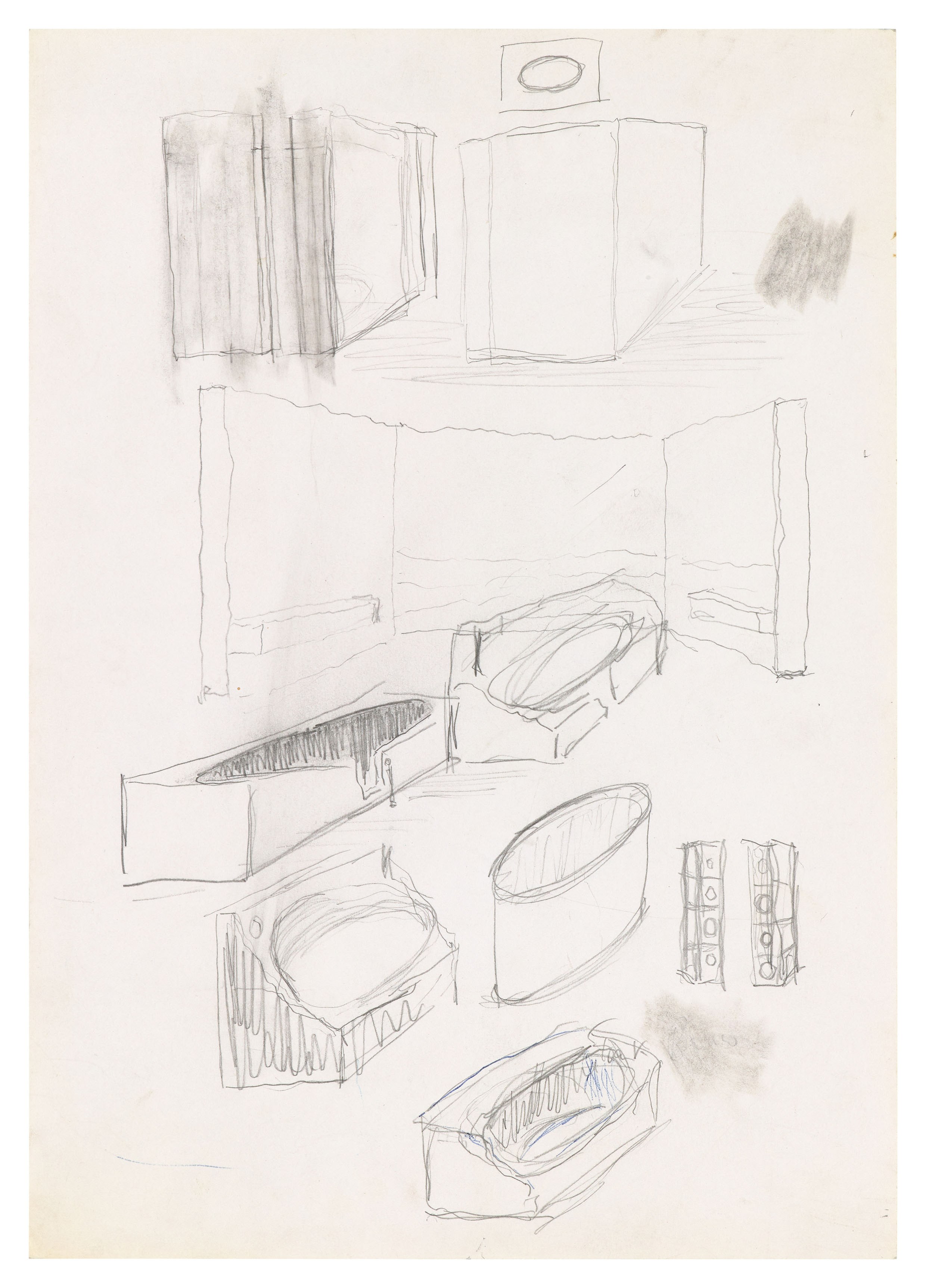 Isa Genzken, Zeichnung Plan Collage 1965-2018 at Galerie Buchholz, Berlin, photo 42
