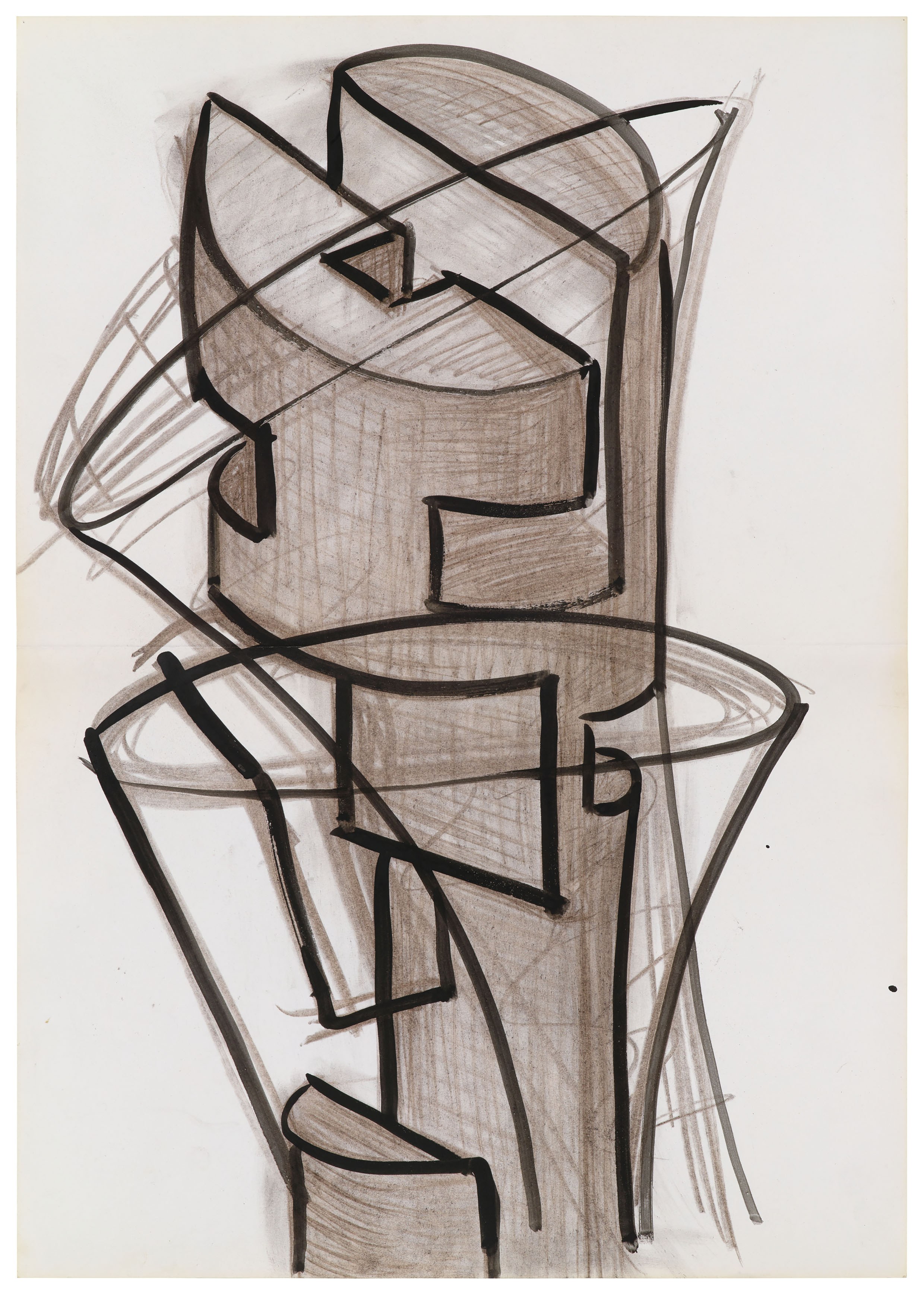 Isa Genzken, Zeichnung Plan Collage 1965-2018 at Galerie Buchholz, Berlin, photo 55
