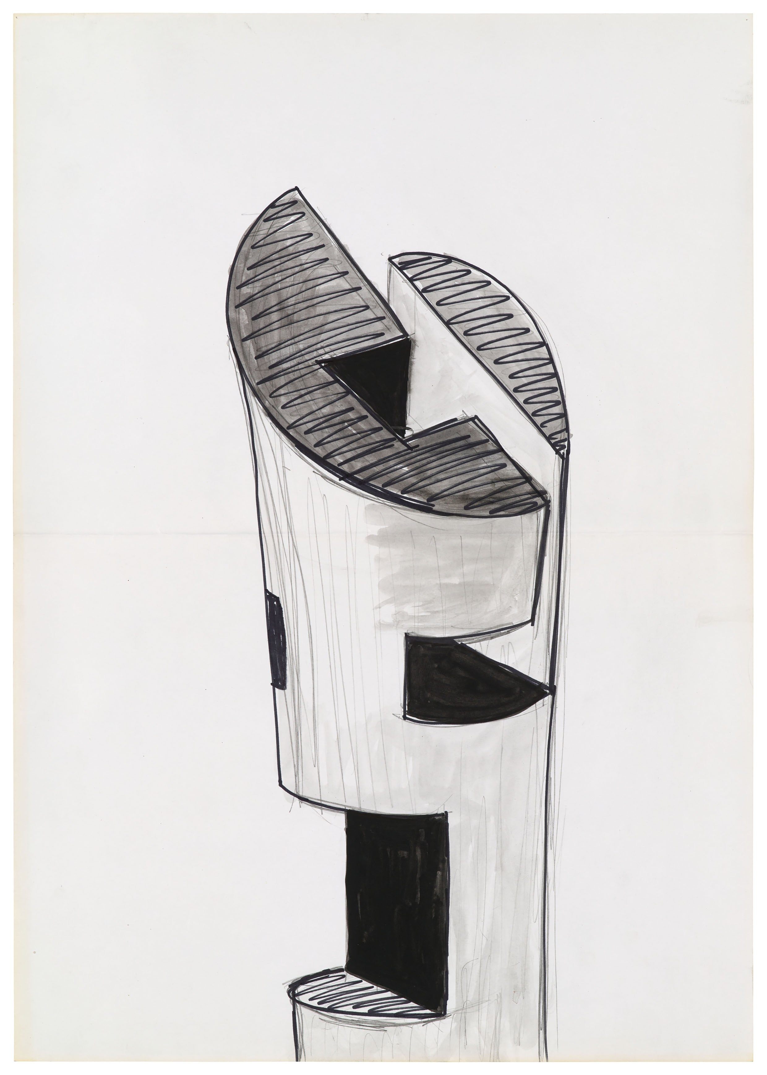 Isa Genzken, Zeichnung Plan Collage 1965-2018 at Galerie Buchholz, Berlin, photo 56