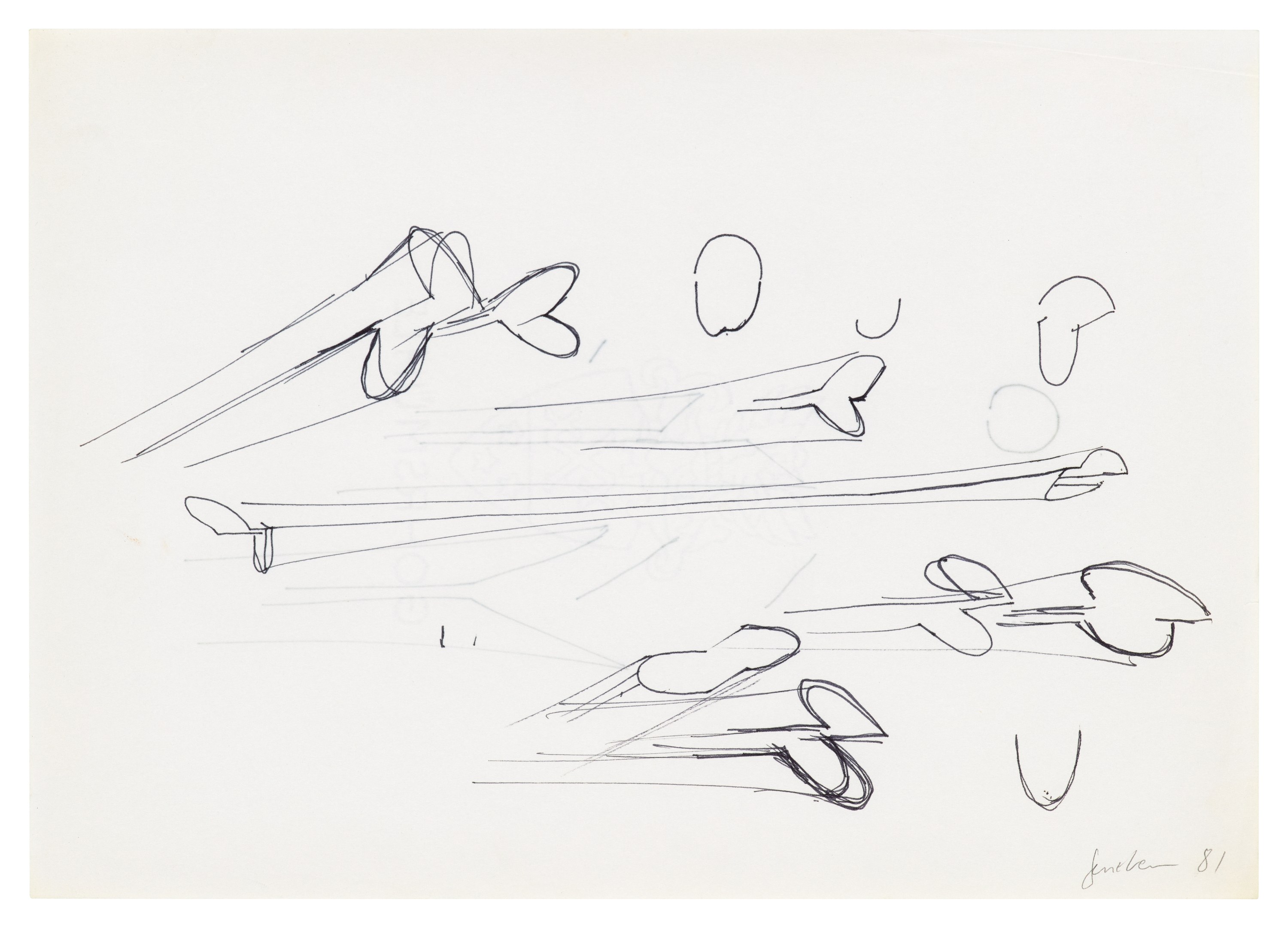 Isa Genzken, Zeichnung Plan Collage 1965-2018 at Galerie Buchholz, Berlin, photo 61