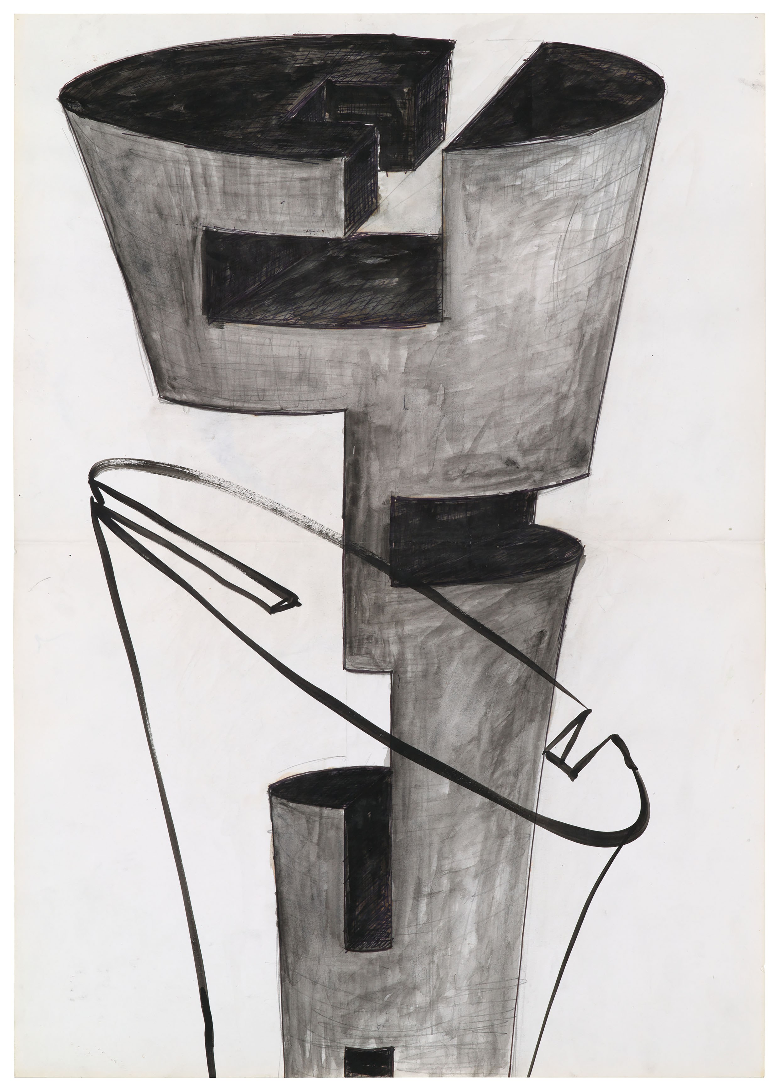 Isa Genzken, Zeichnung Plan Collage 1965-2018 at Galerie Buchholz, Berlin, photo 54