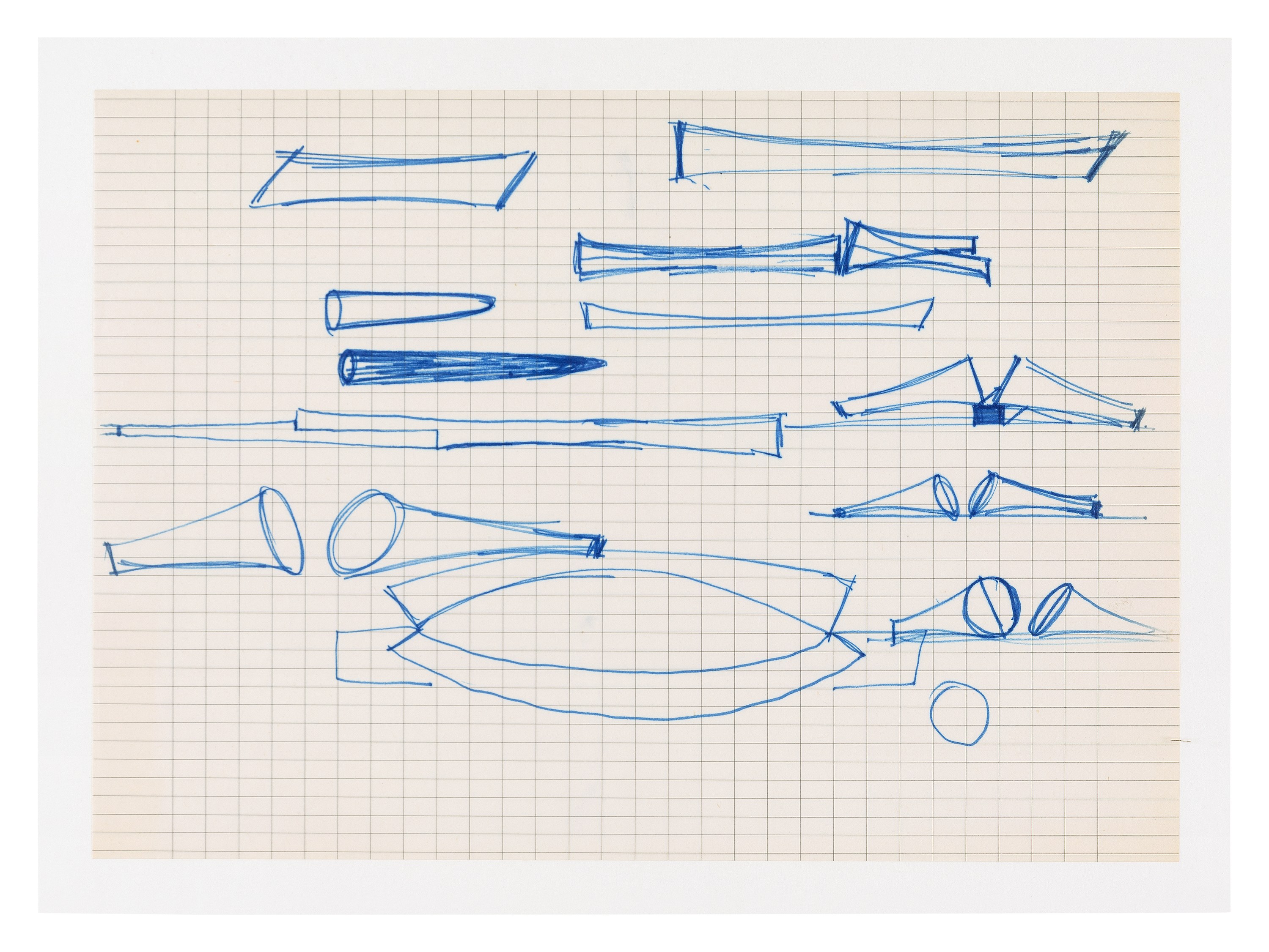 Isa Genzken, Zeichnung Plan Collage 1965-2018 at Galerie Buchholz, Berlin, photo 82