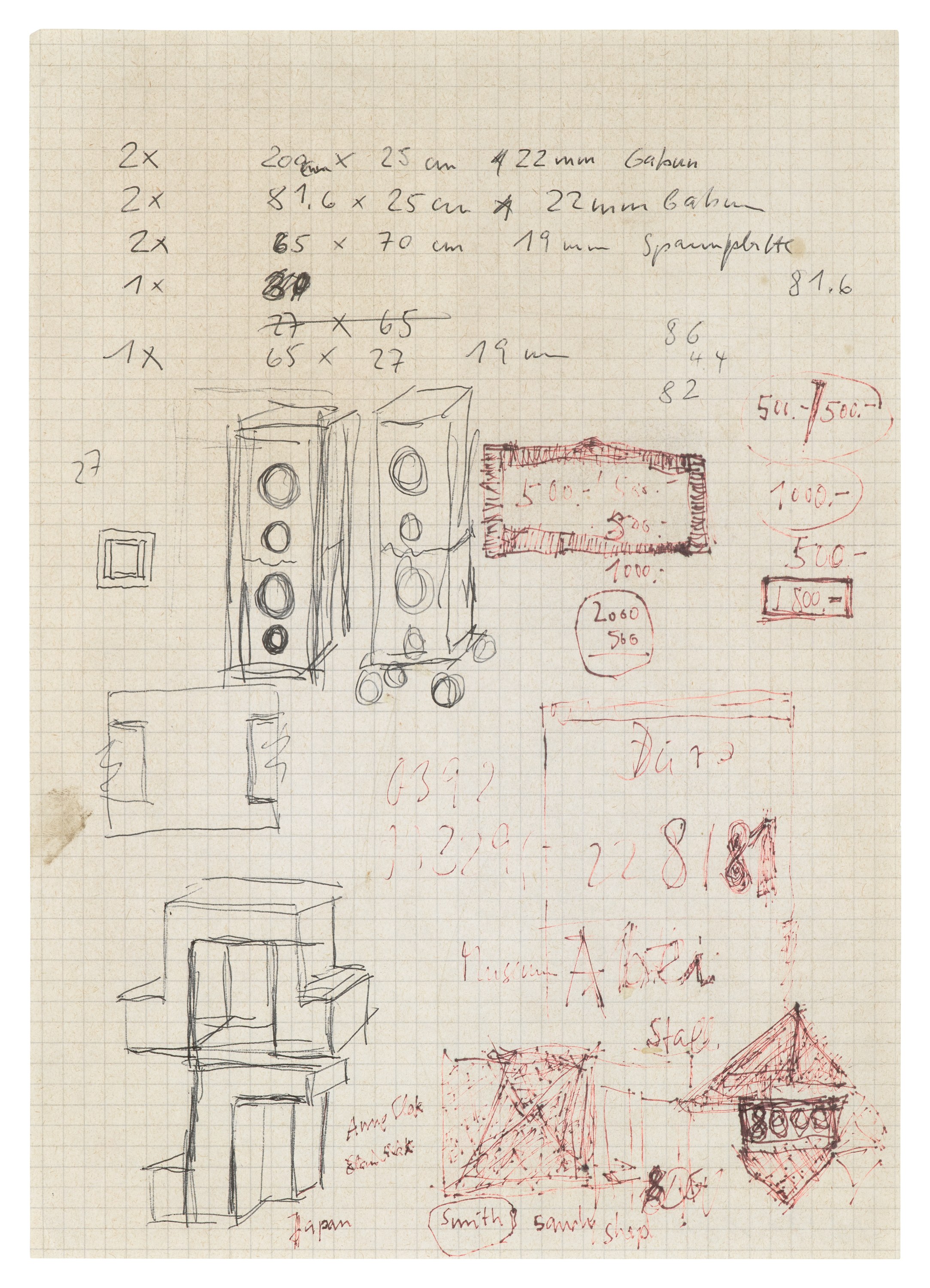 Isa Genzken, Zeichnung Plan Collage 1965-2018 at Galerie Buchholz, Berlin, photo 102