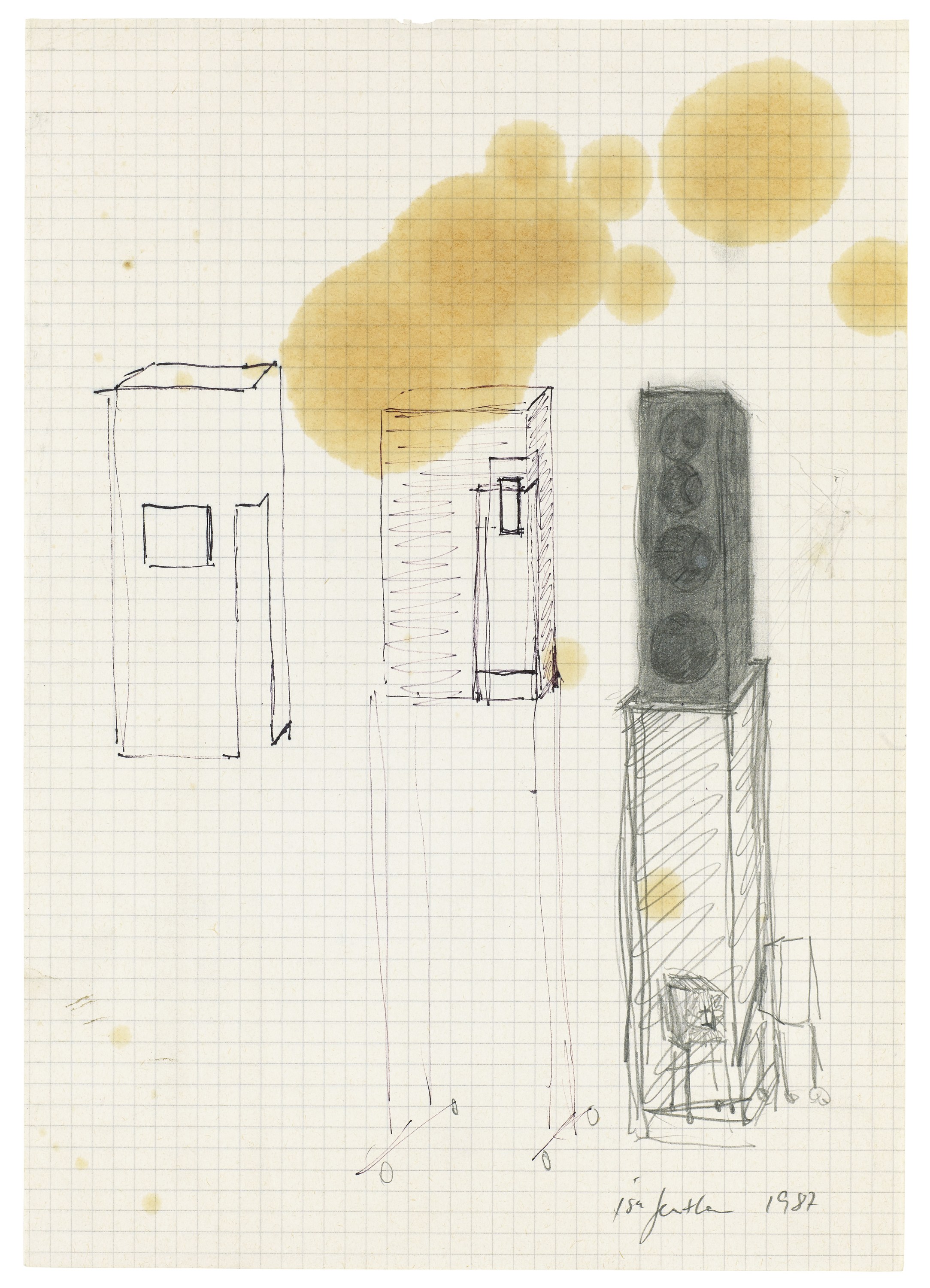 Isa Genzken, Zeichnung Plan Collage 1965-2018 at Galerie Buchholz, Berlin, photo 104