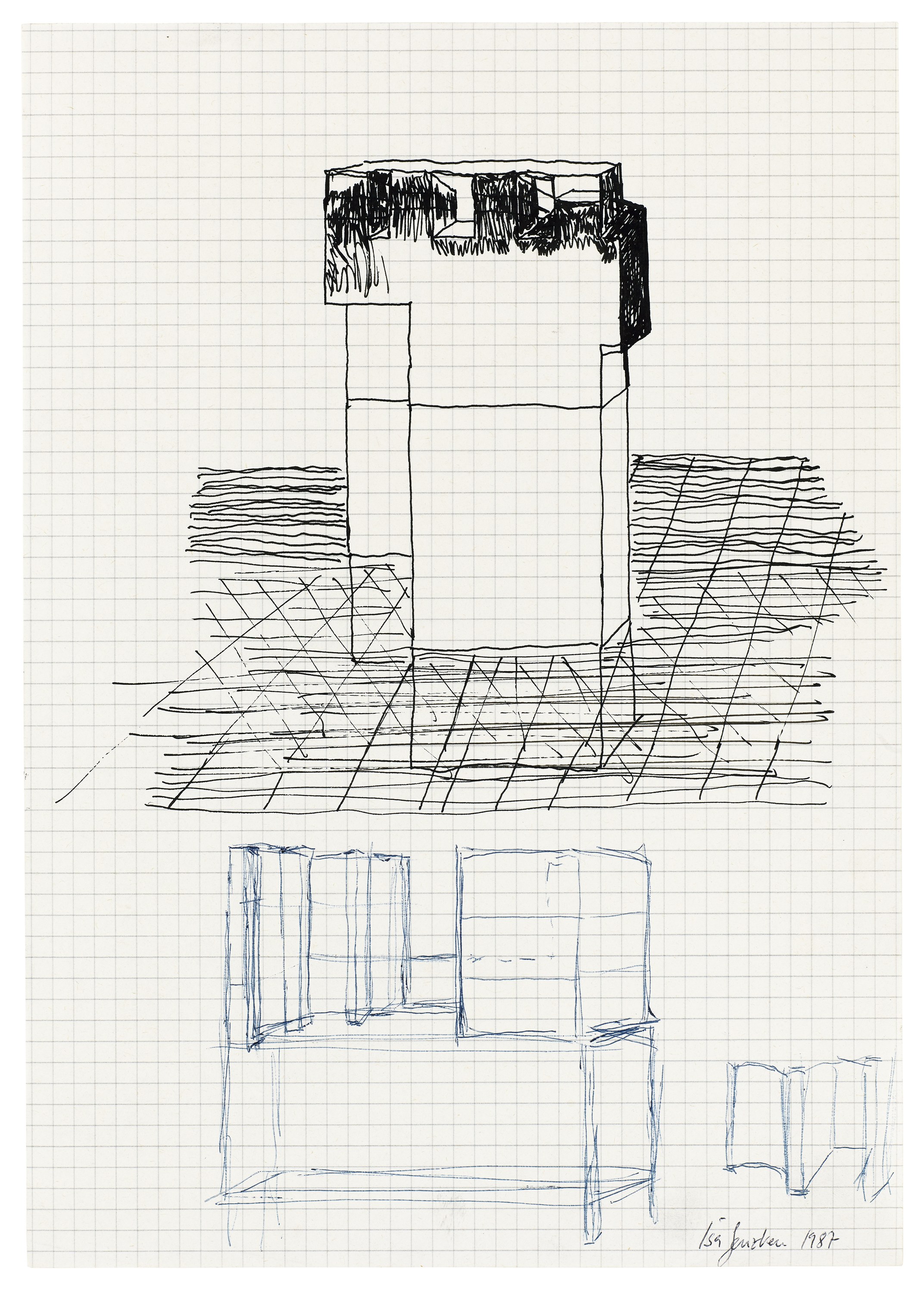 Isa Genzken, Zeichnung Plan Collage 1965-2018 at Galerie Buchholz, Berlin, photo 109