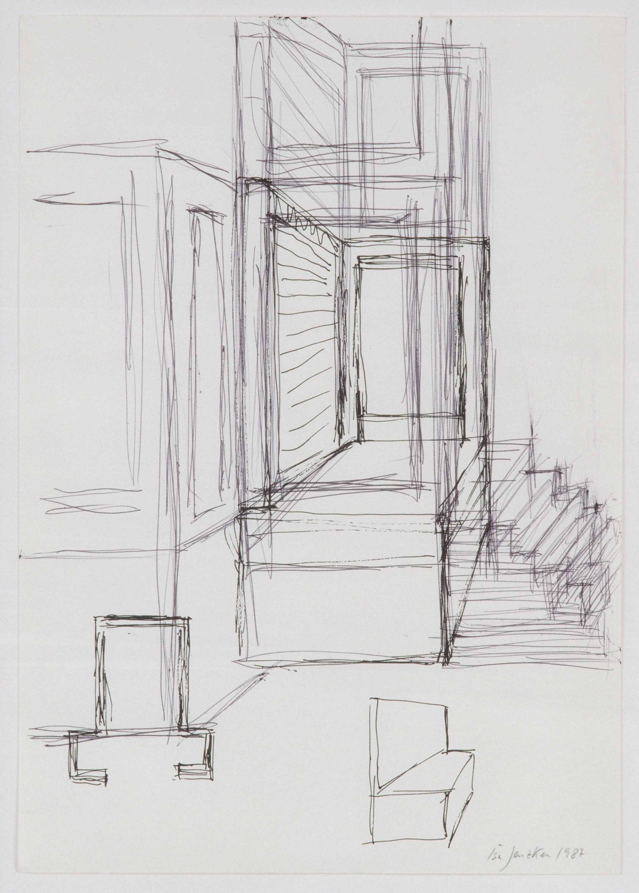 Isa Genzken, Zeichnung Plan Collage 1965-2018 at Galerie Buchholz, Berlin, photo 119