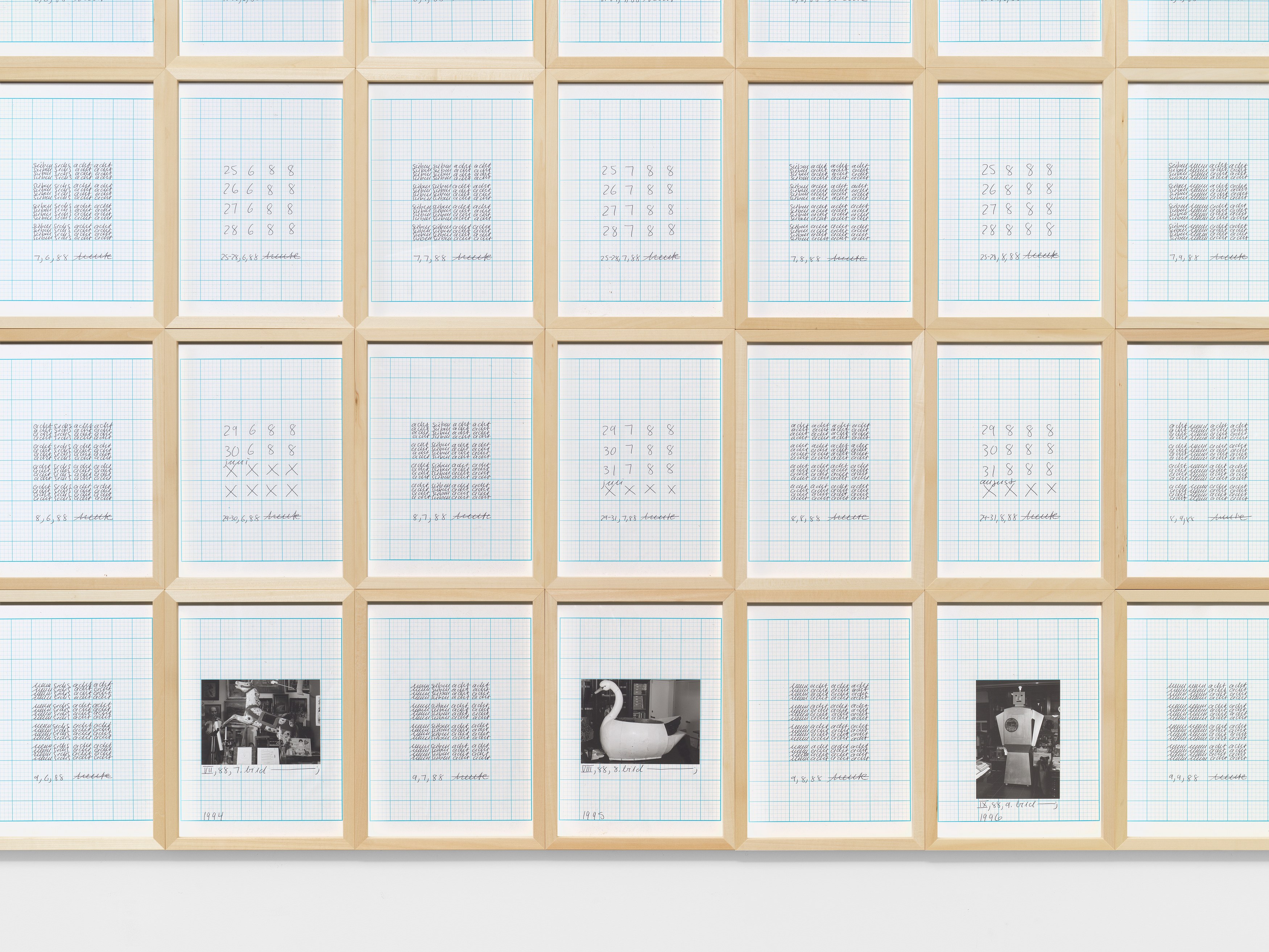 Hanne Darboven, Fin de Siècle - Buch der Bilder at Petzel, photo 6