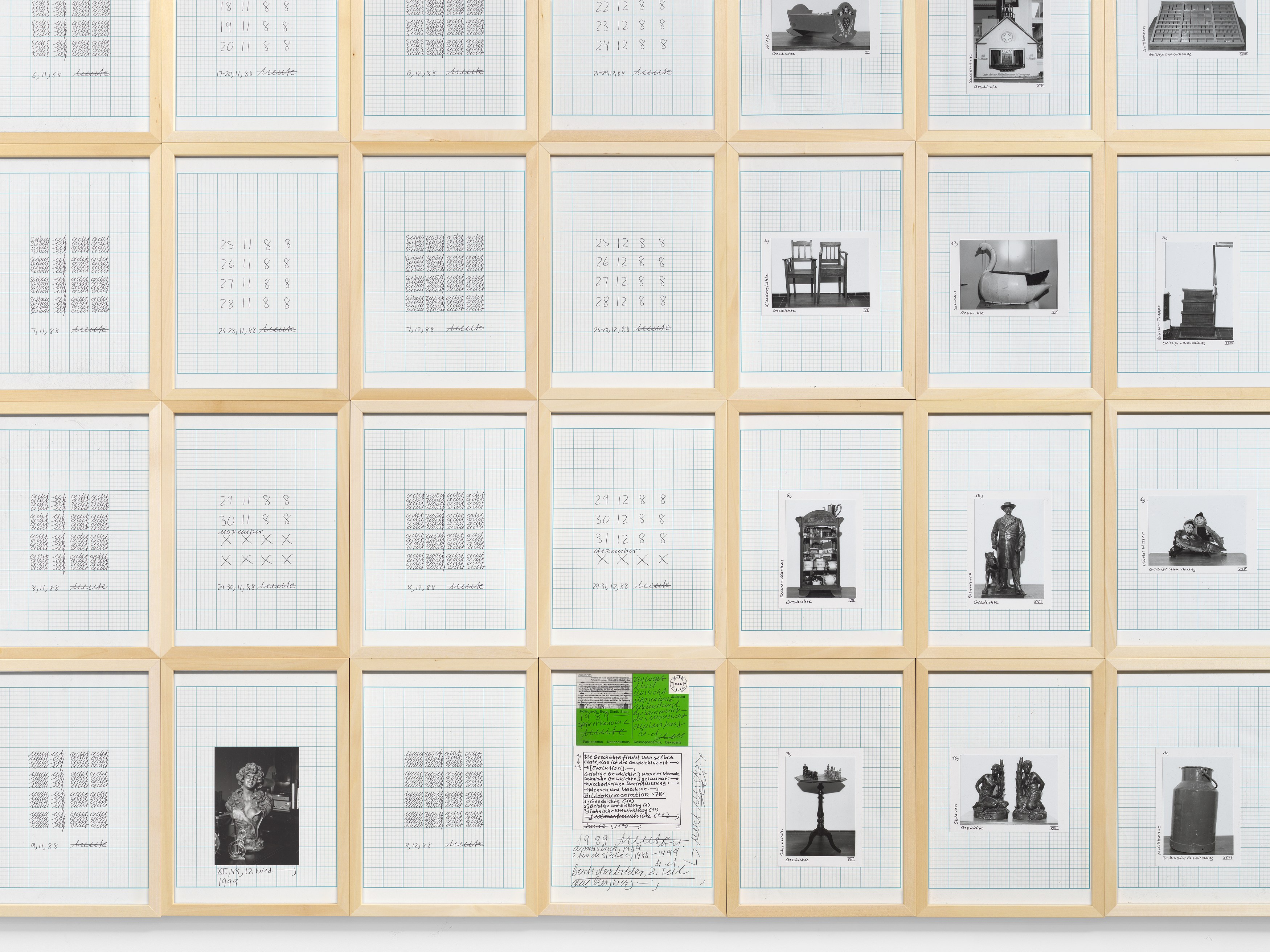 Hanne Darboven, Fin de Siècle - Buch der Bilder at Petzel, photo 14