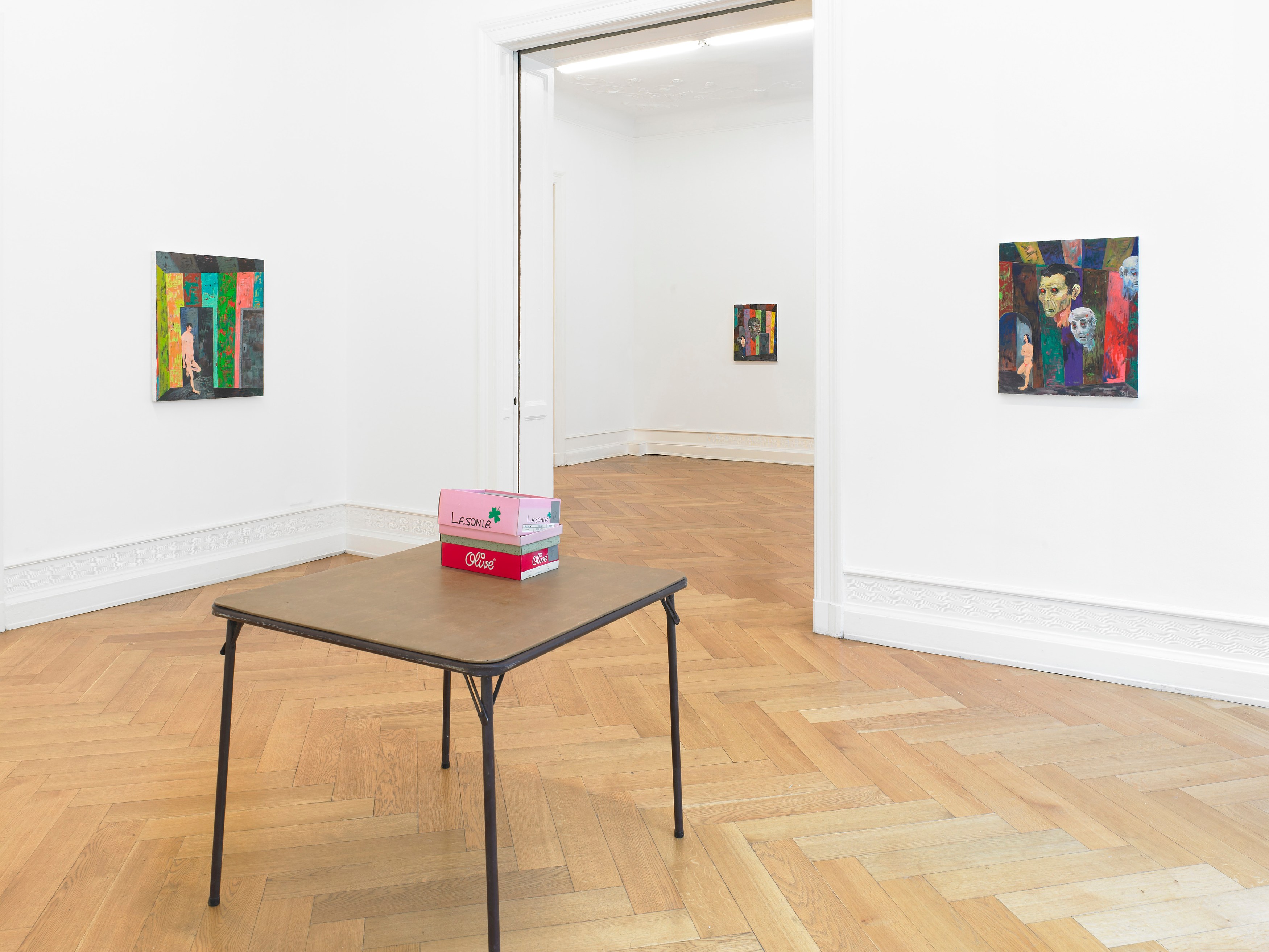 Richard Hawkins, Scalps, Dungeon Doors and Salome Paintings at Galerie Buchholz, Berlin, photo 3