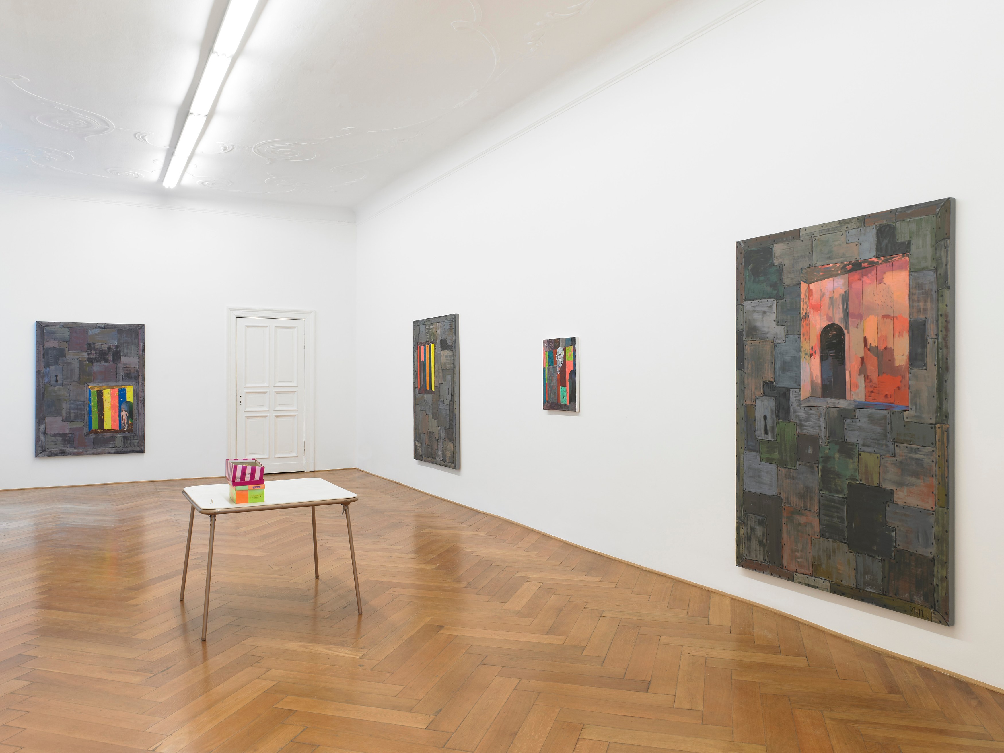 Richard Hawkins, Scalps, Dungeon Doors and Salome Paintings at Galerie Buchholz, Berlin, photo 9