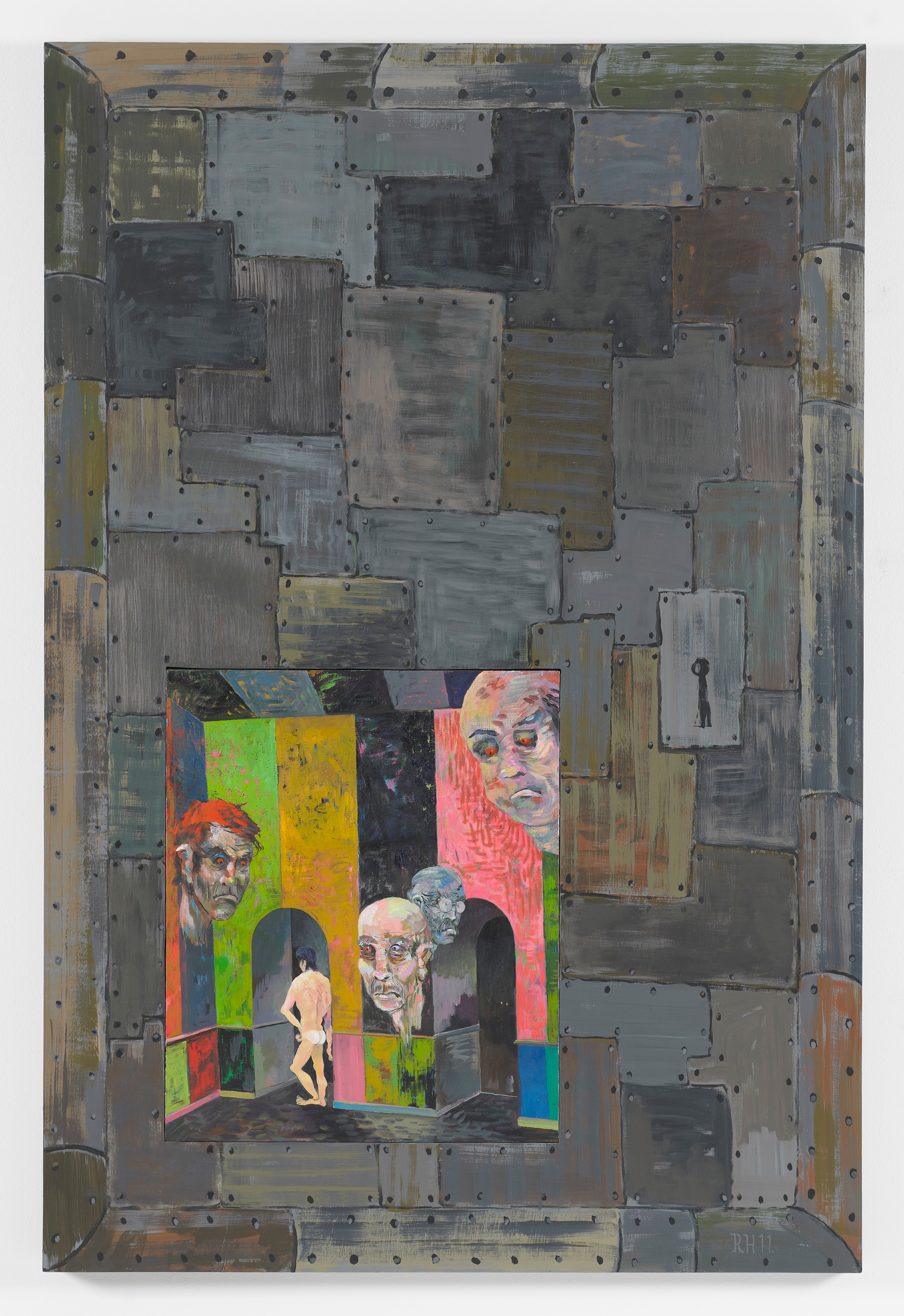 Richard Hawkins, Scalps, Dungeon Doors and Salome Paintings at Galerie Buchholz, Berlin, photo 11