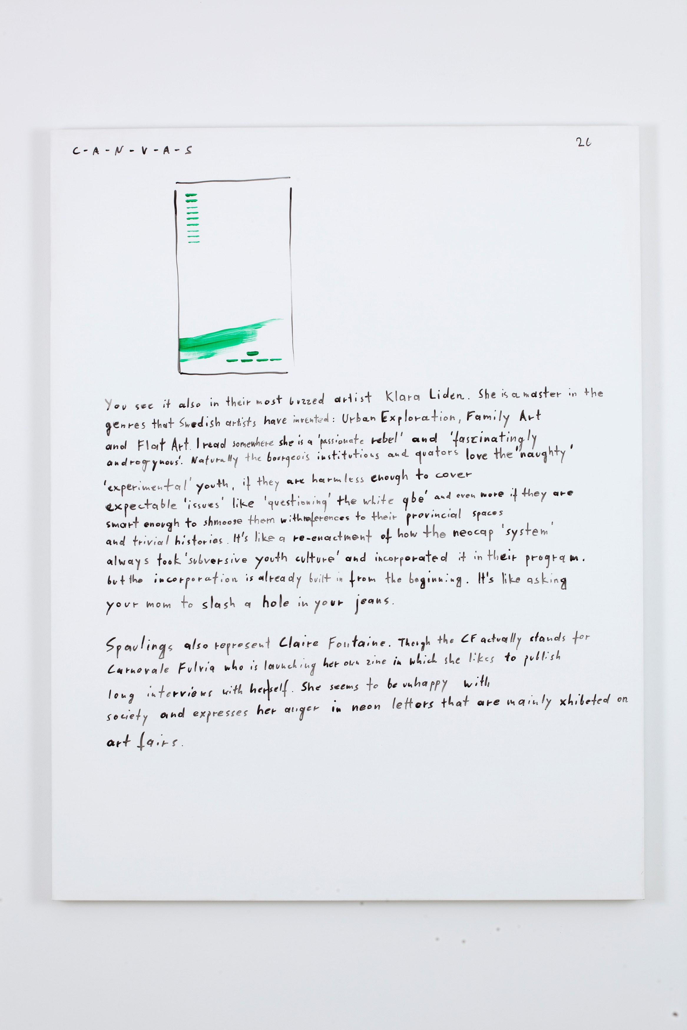 Michael Krebber, C-A-N-V-A-S, Uhutrust, Jerry Magoo and guardian.co.uk Paintings at Greene Naftali, photo 8