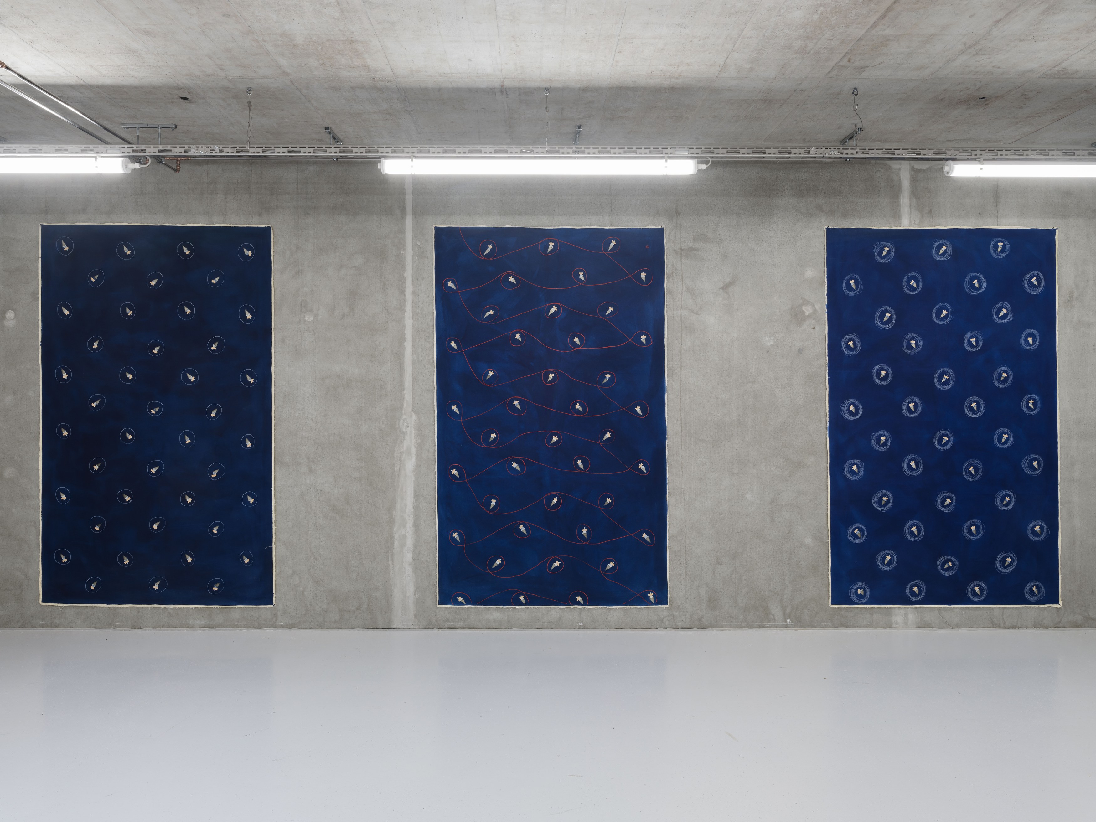 Edita Schubert, Self-Portrait Behind a Perforated Canvas at Galerie Molitor, photo 4