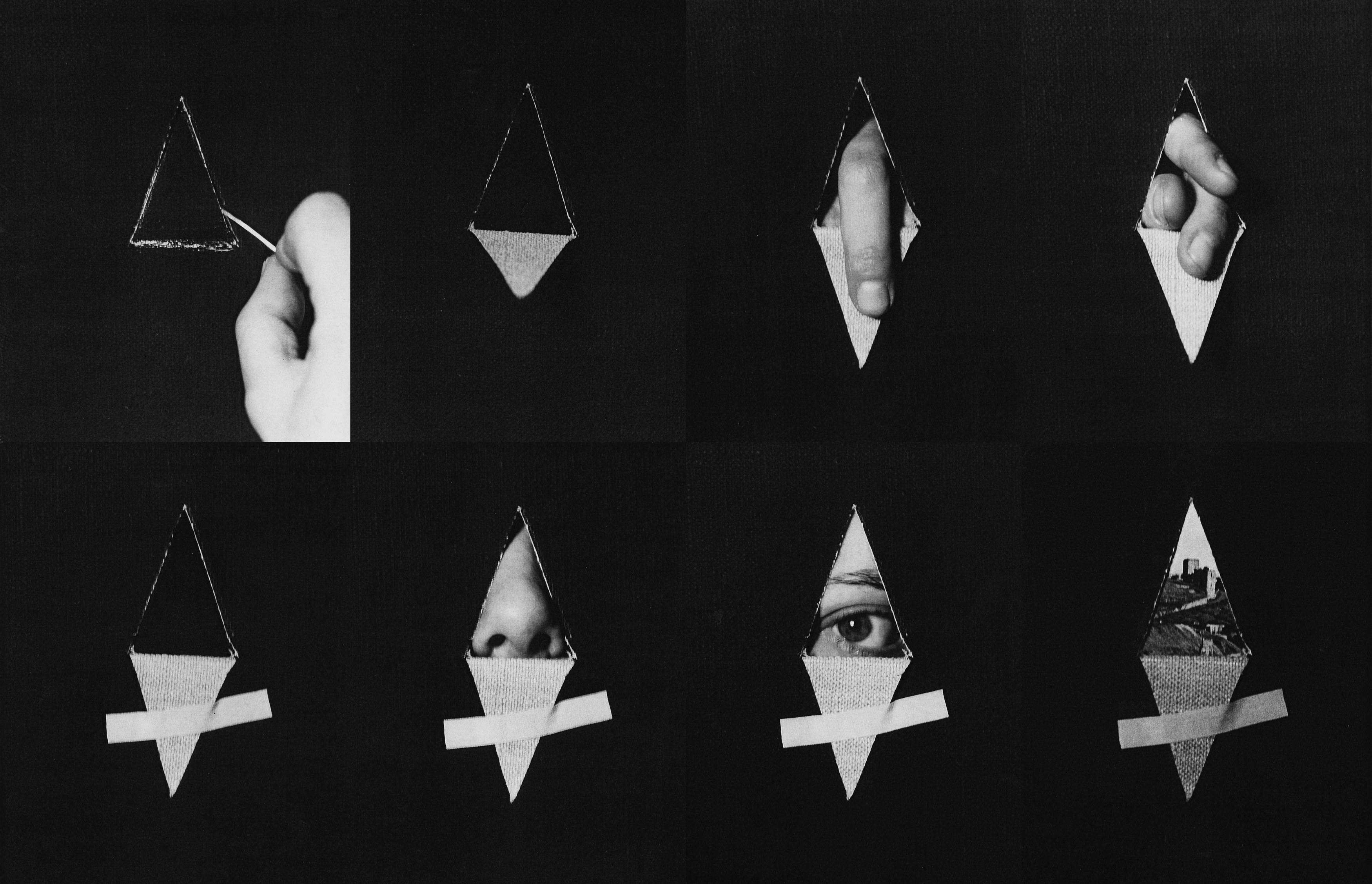 Edita Schubert, Self-Portrait Behind a Perforated Canvas at Galerie Molitor, photo 9