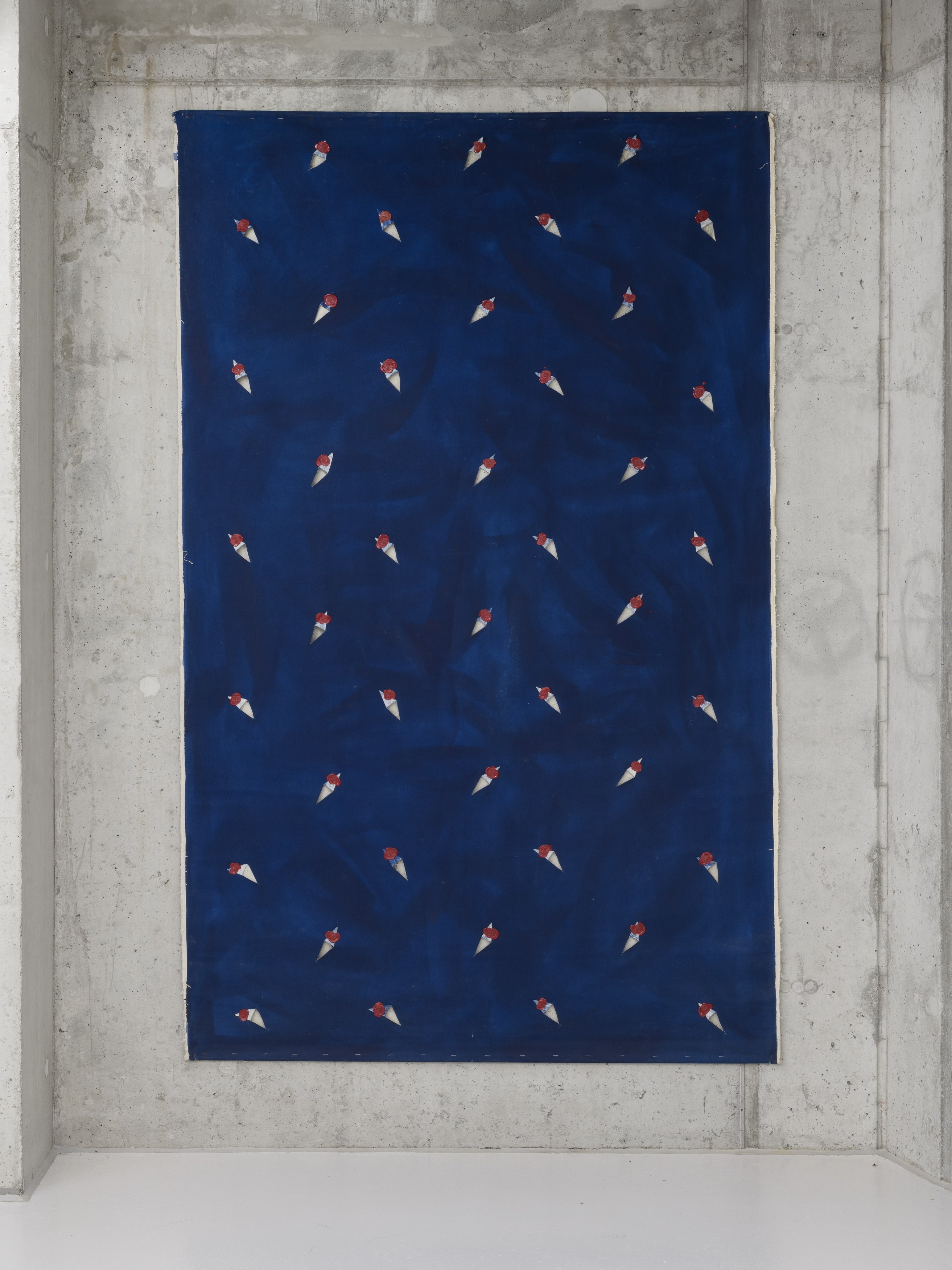 Edita Schubert, Self-Portrait Behind a Perforated Canvas at Galerie Molitor, photo 12