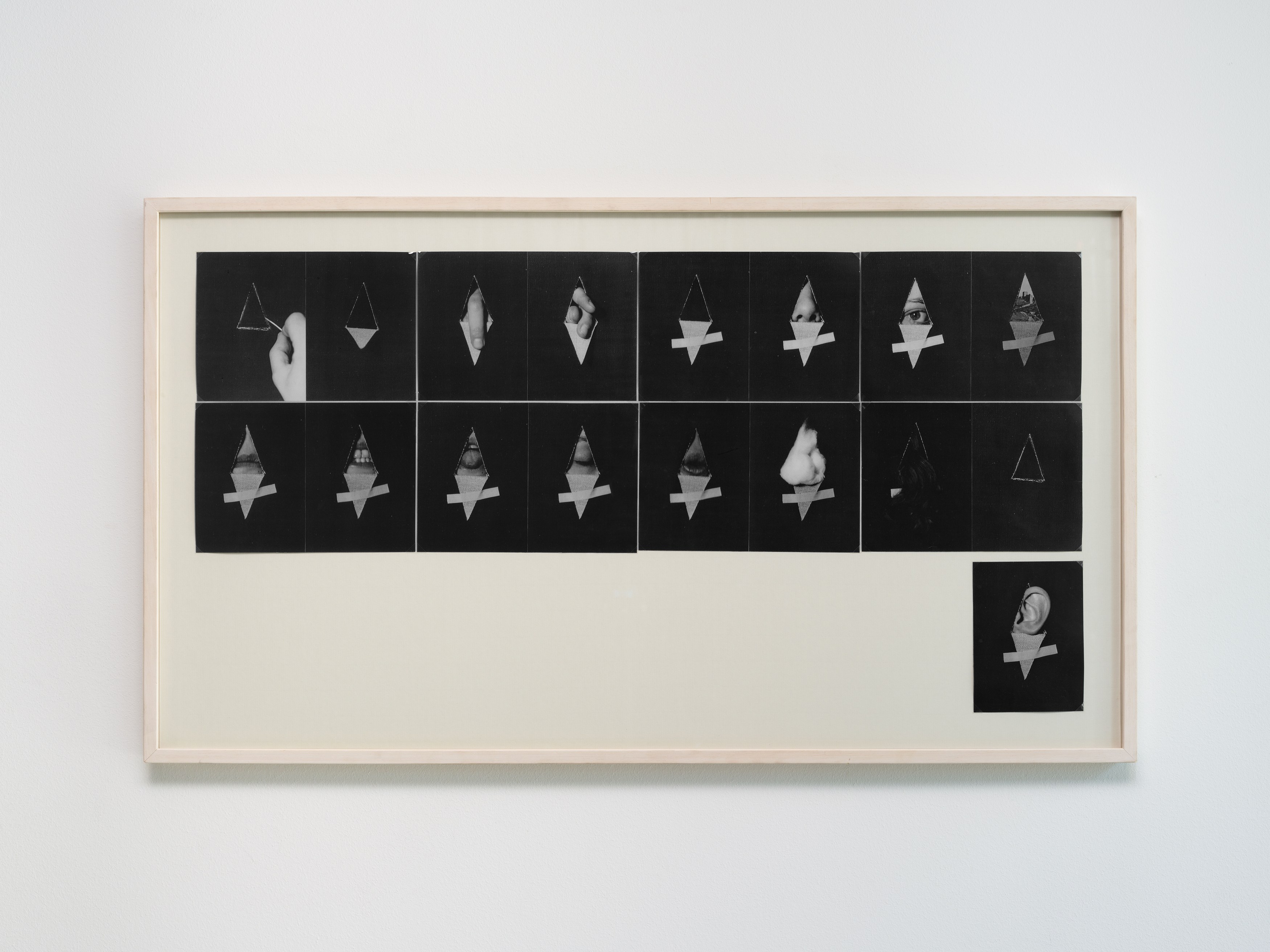 Edita Schubert, Self-Portrait Behind a Perforated Canvas at Galerie Molitor, photo 11