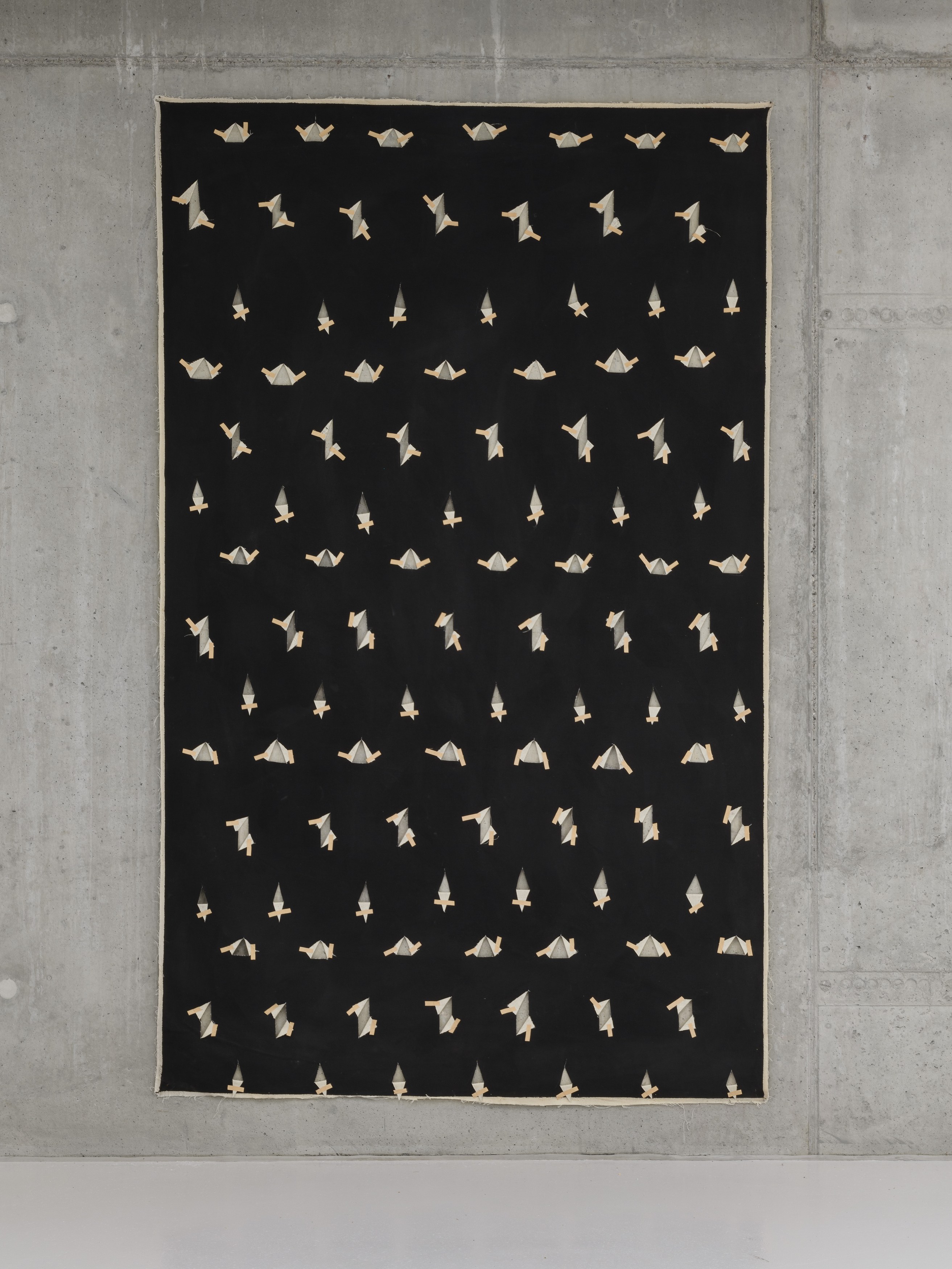 Edita Schubert, Self-Portrait Behind a Perforated Canvas at Galerie Molitor, photo 13