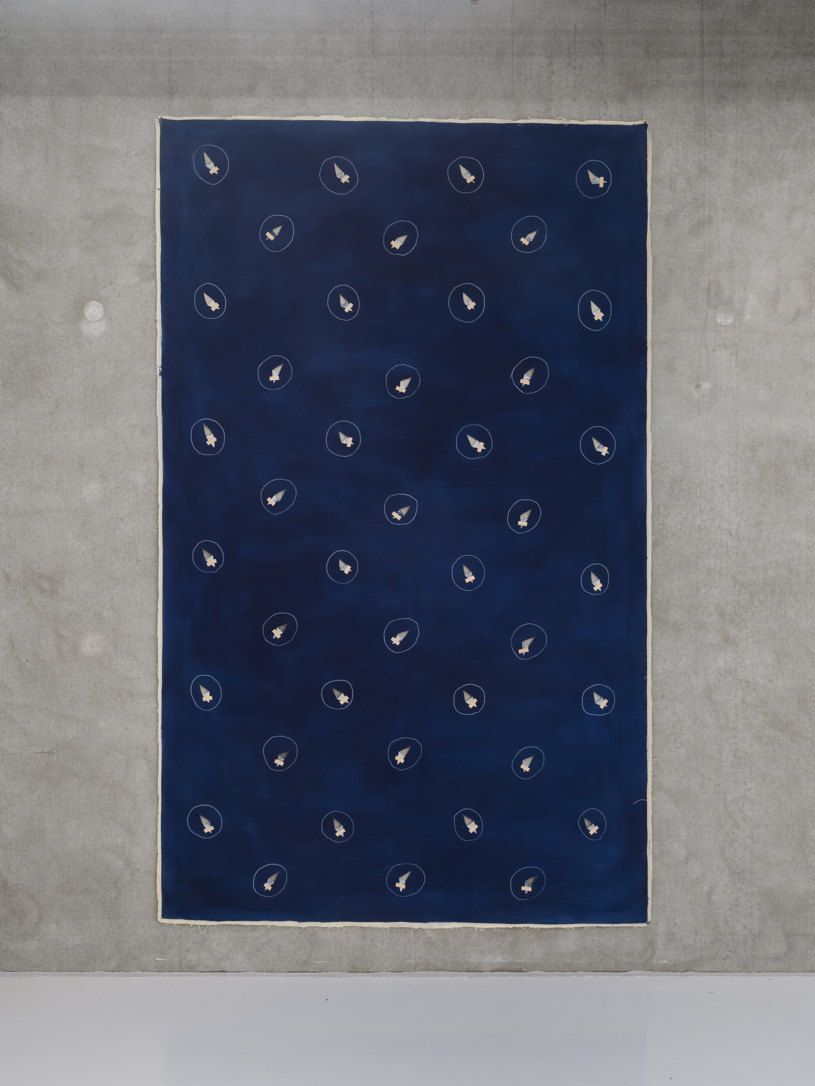 Edita Schubert, Self-Portrait Behind a Perforated Canvas at Galerie Molitor, photo 15