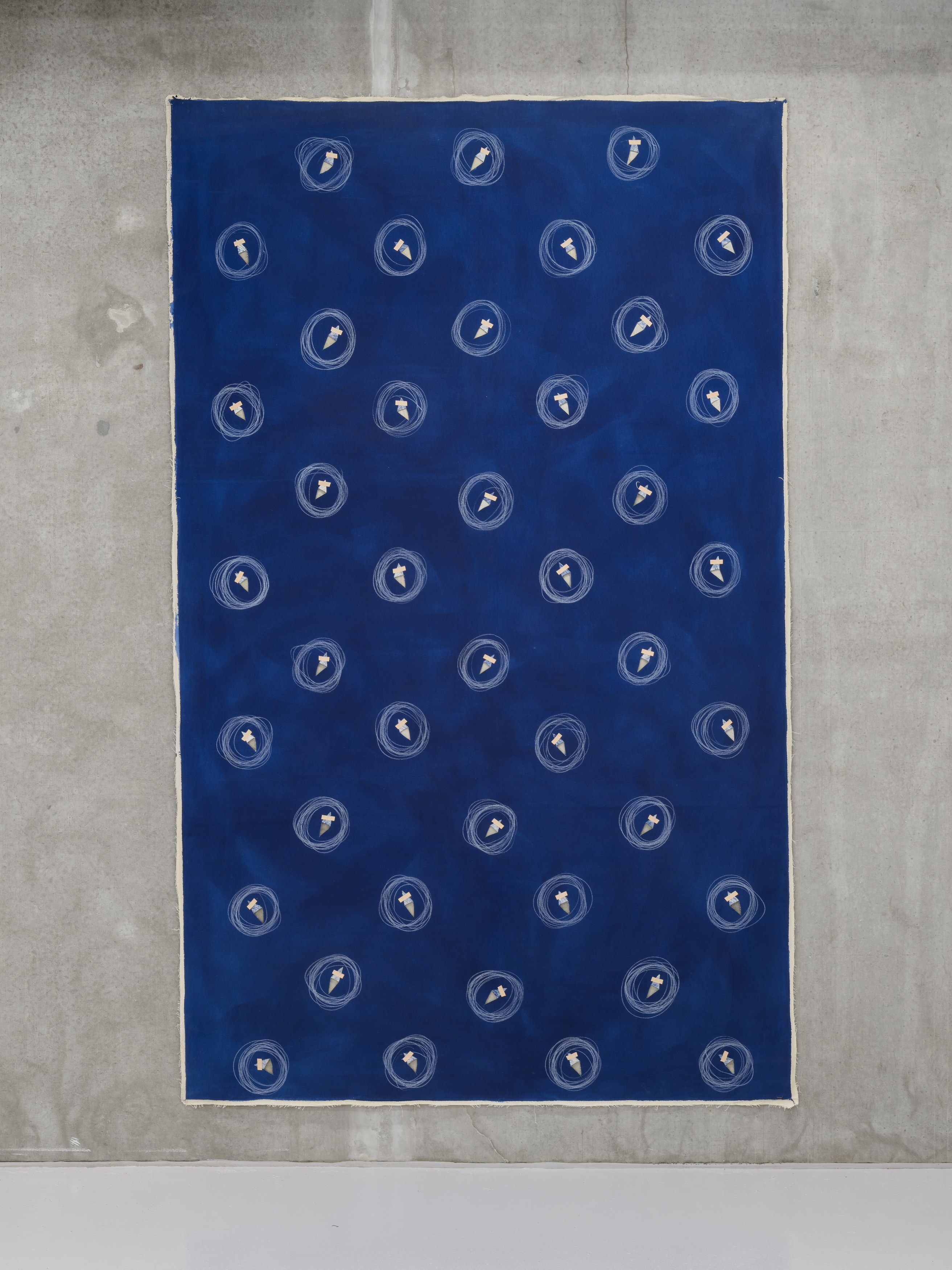 Edita Schubert, Self-Portrait Behind a Perforated Canvas at Galerie Molitor, photo 16