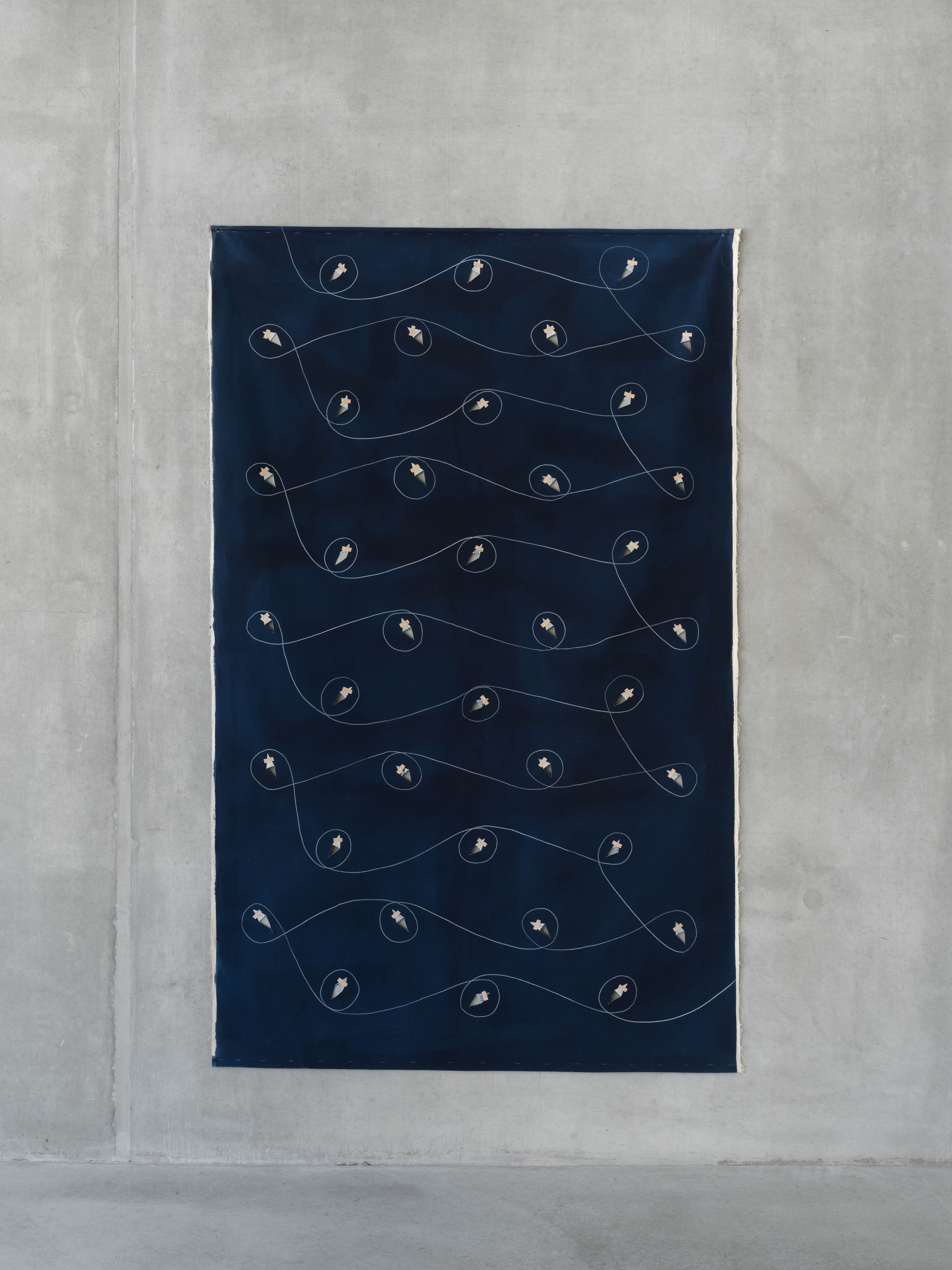 Edita Schubert, Self-Portrait Behind a Perforated Canvas at Galerie Molitor, photo 18