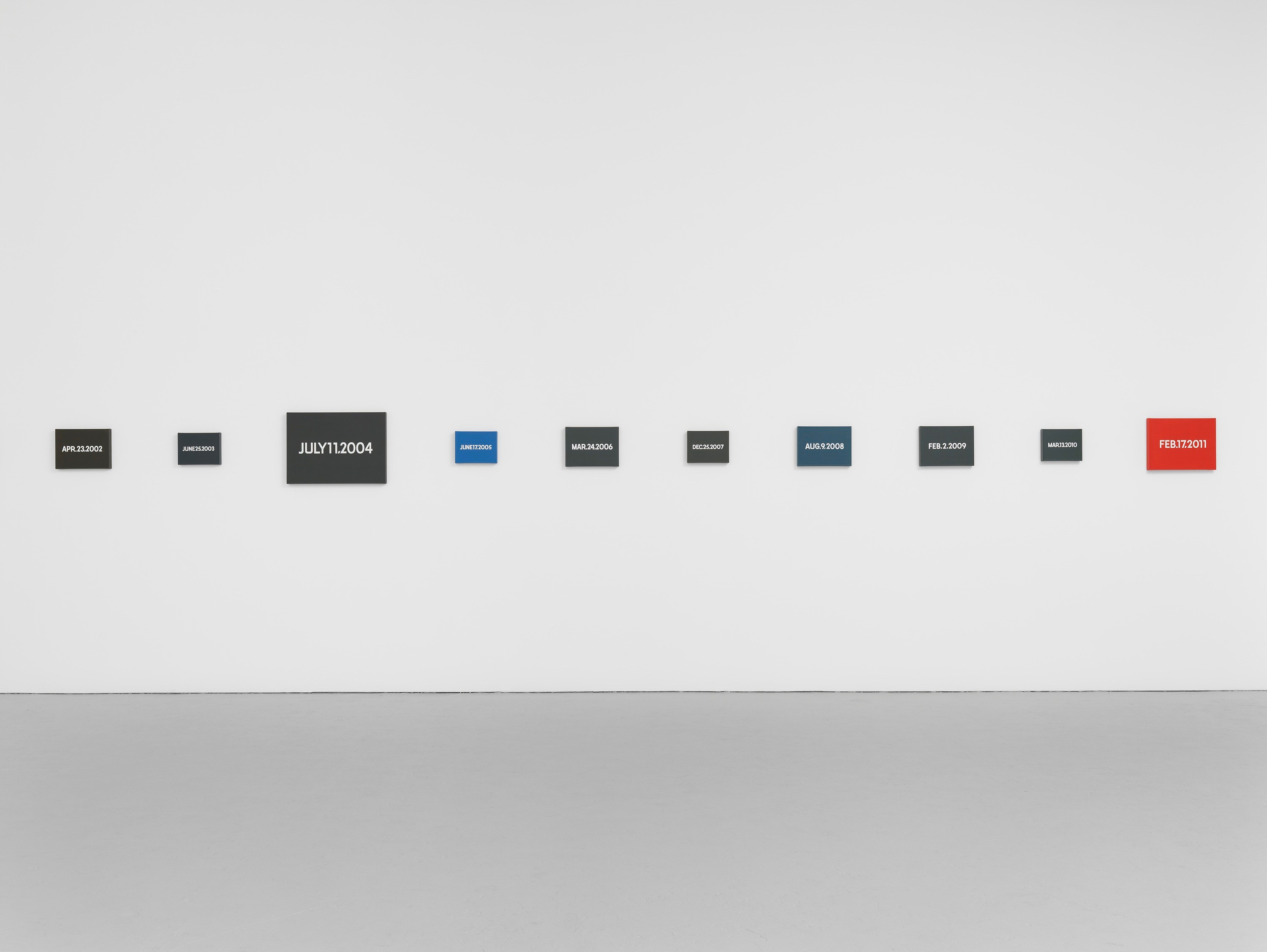 On Kawara, Date Painting(s) in New York and 136 Other Cities at Josh Smith Studio, Brooklyn, photo 11