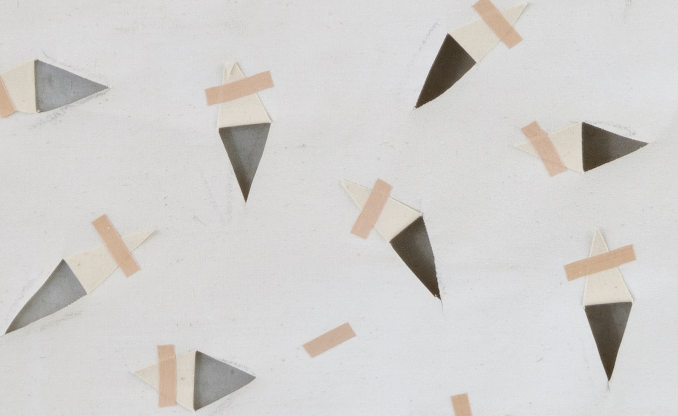 Edita Schubert, Self-Portrait Behind a Perforated Canvas at Galerie Molitor, photo 26