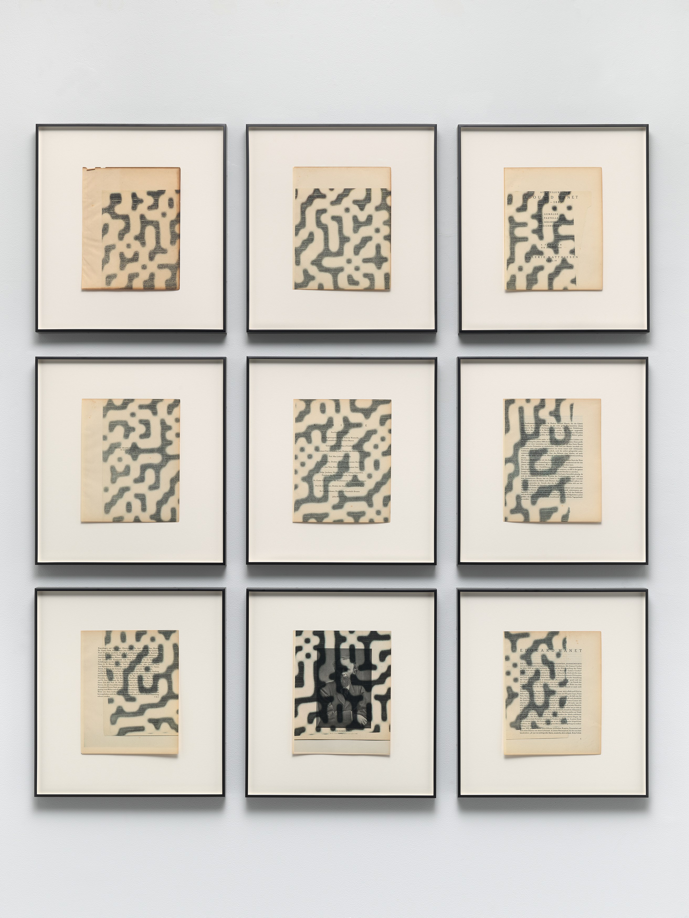 Wade Guyton, Galerie Matthiesen, Ausstellung, Edouard Manet, 1928, 6. Februar bis 18. März, Vol. II at Galerie Chantal Crousel, photo 7