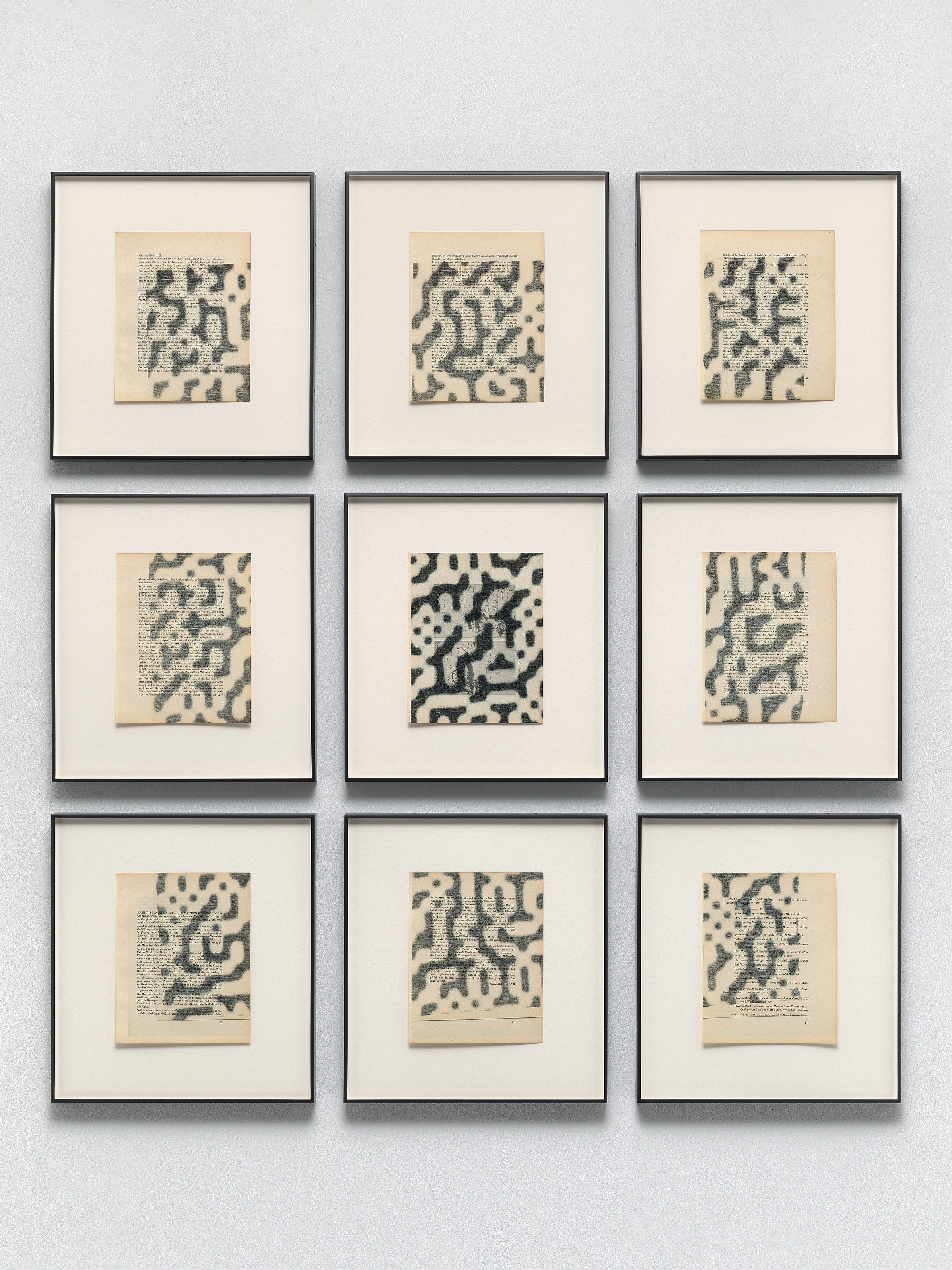 Wade Guyton, Galerie Matthiesen, Ausstellung, Edouard Manet, 1928, 6. Februar bis 18. März, Vol. II at Galerie Chantal Crousel, photo 8