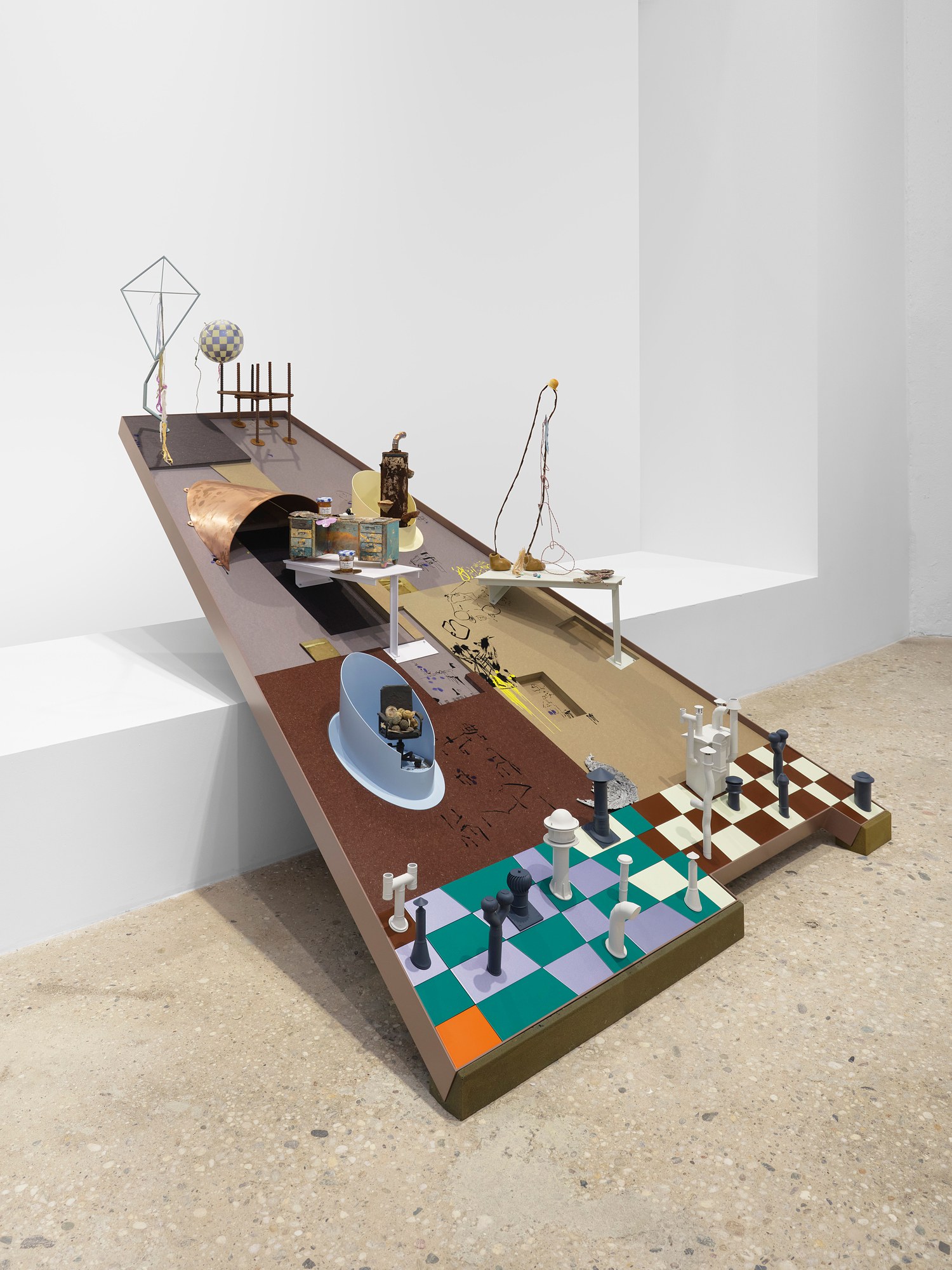Helen Marten, Evidence of Theatre at Greene Naftali, photo 2