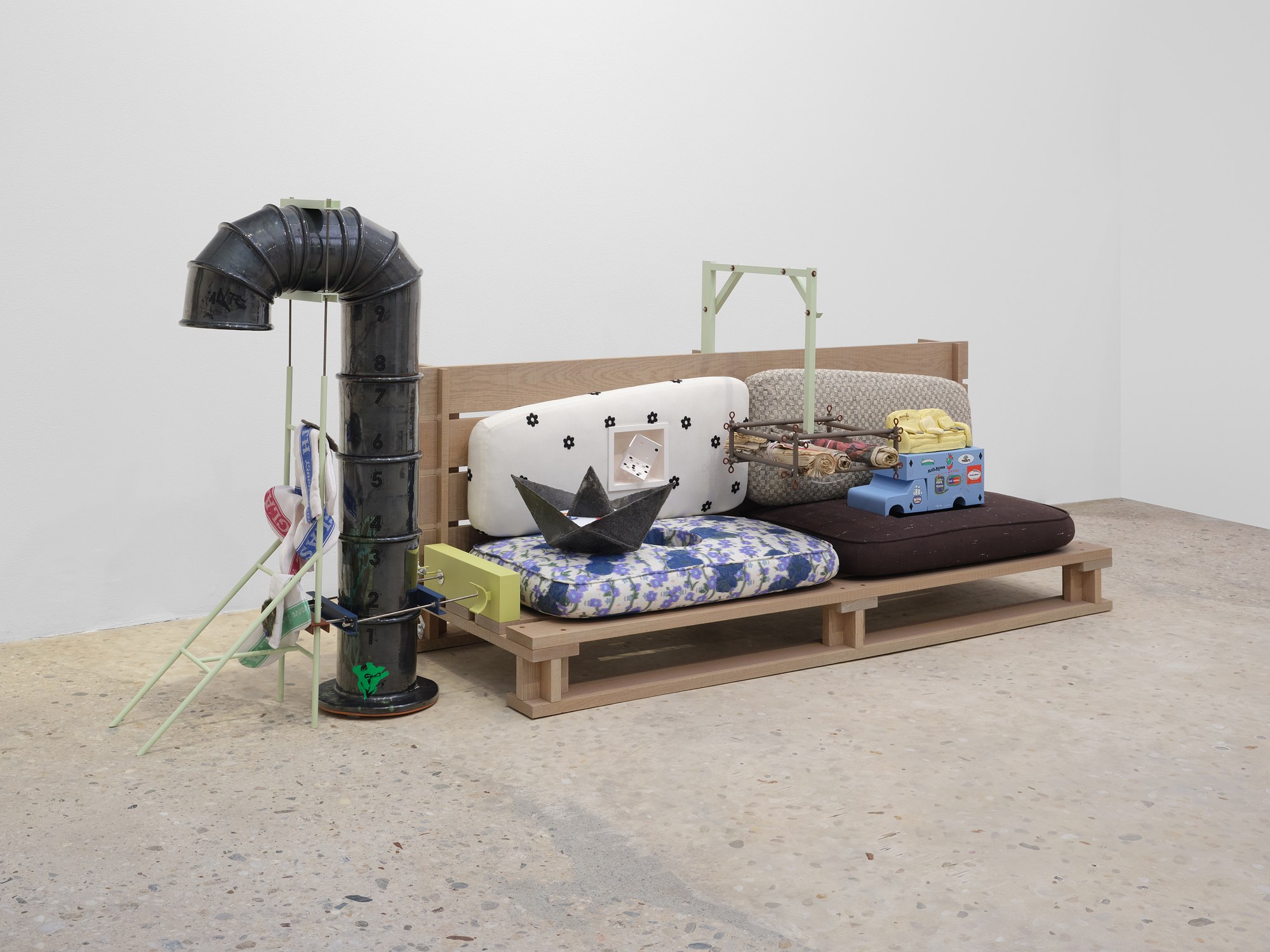 Helen Marten, Evidence of Theatre at Greene Naftali, photo 14