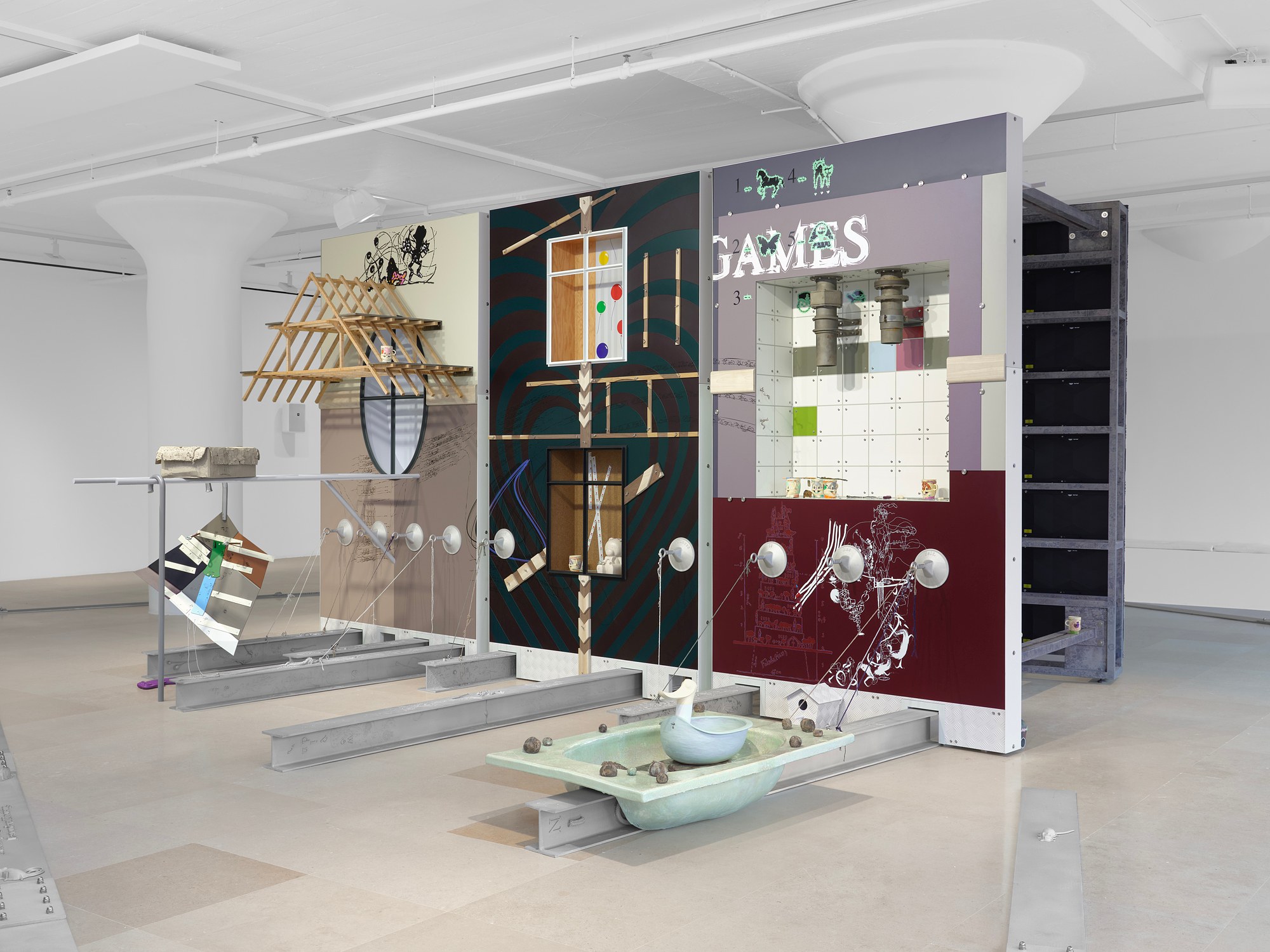 Helen Marten, Evidence of Theatre at Greene Naftali, photo 16