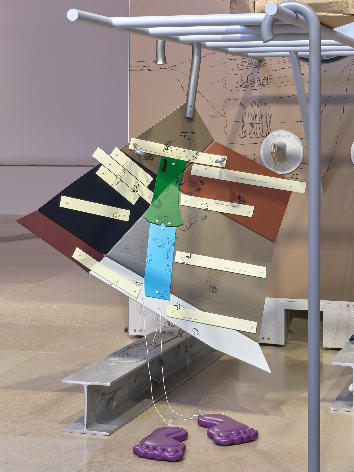 Helen Marten, Evidence of Theatre at Greene Naftali, photo 17