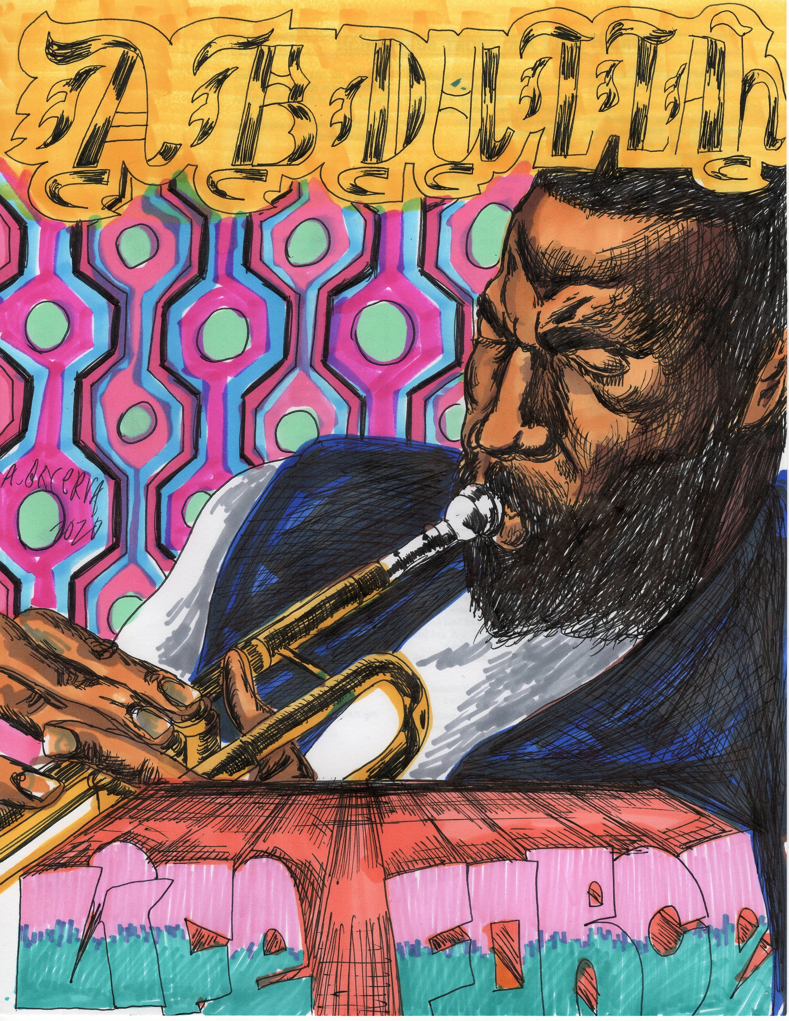 Alex Becerra, Jazz Drawings Vol. II at Galerie Timonier, photo 13
