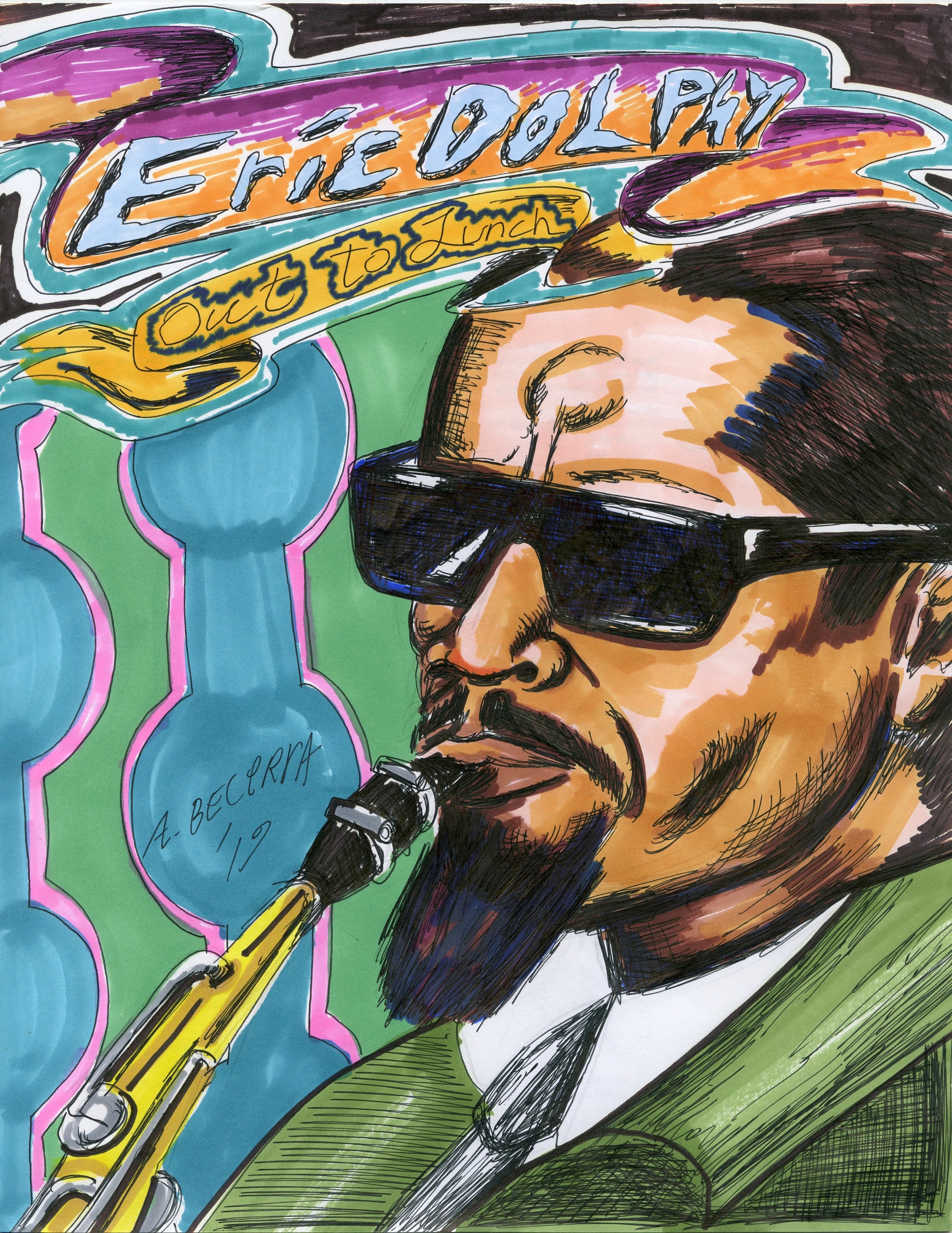 Alex Becerra, Jazz Drawings Vol. II at Galerie Timonier, photo 23