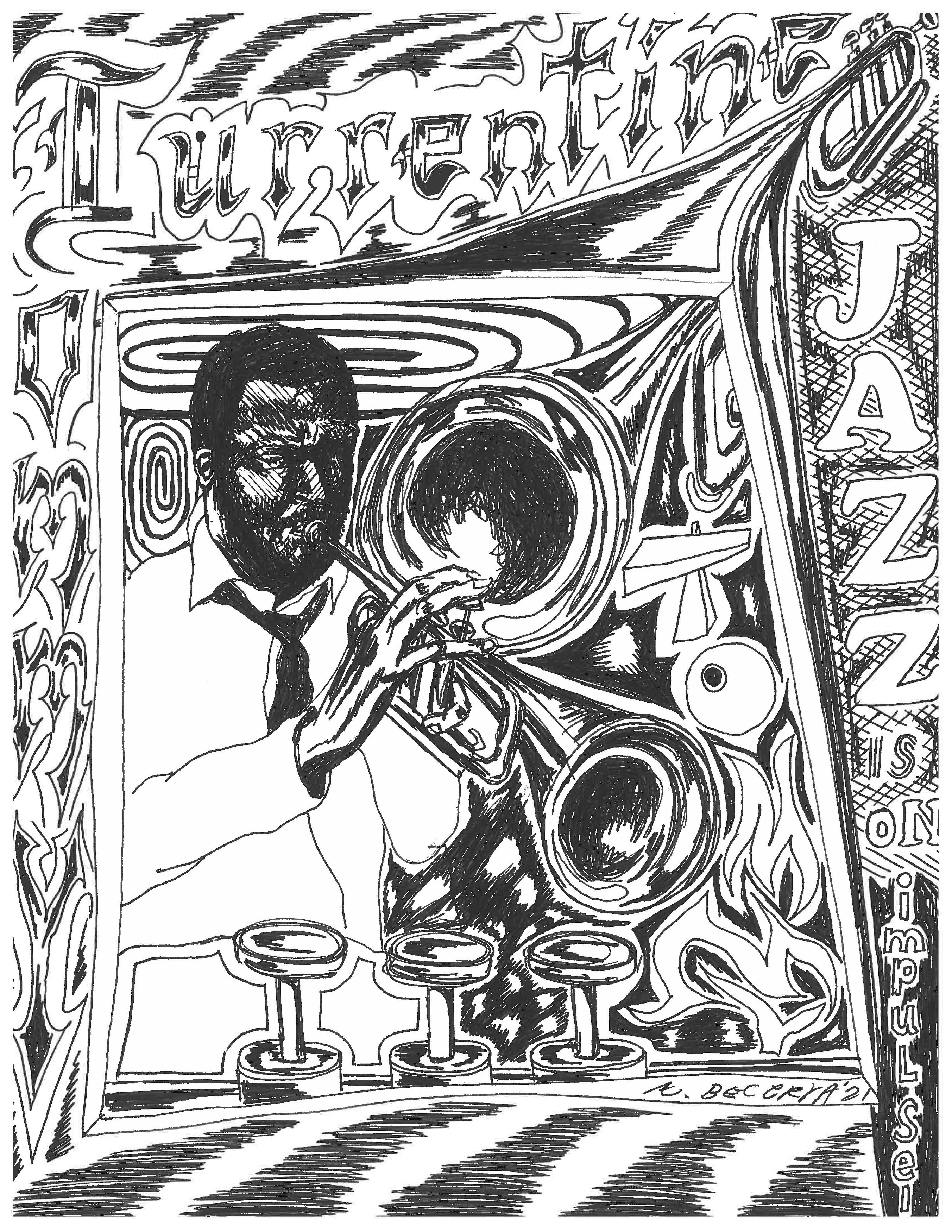 Alex Becerra, Jazz Drawings Vol. II at Galerie Timonier, photo 42