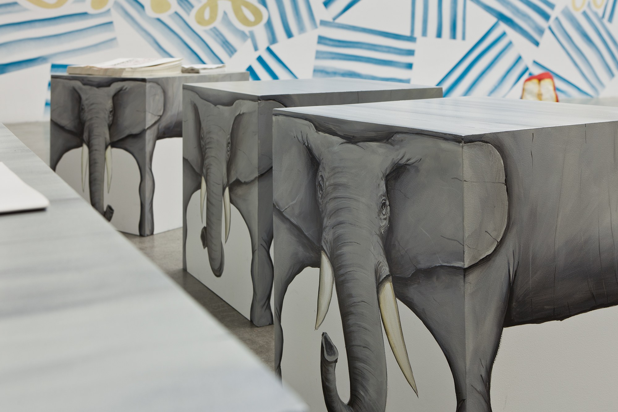 Nicolas Party, Still Life, Stones, and Elephants at Swiss Institute, photo 14