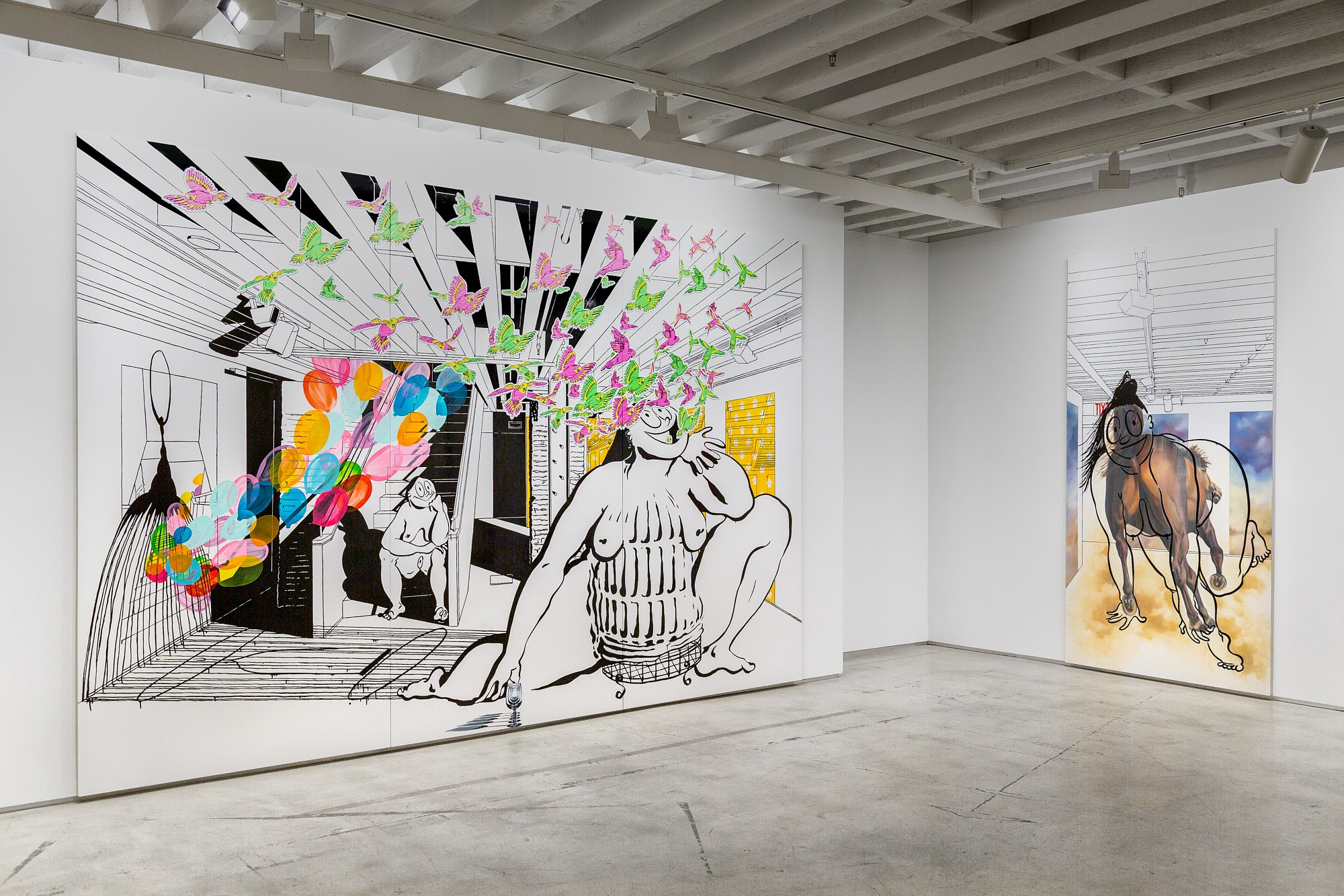 Ebecho Muslimova, Scenes in the Sublevel at The Drawing Center, photo 2