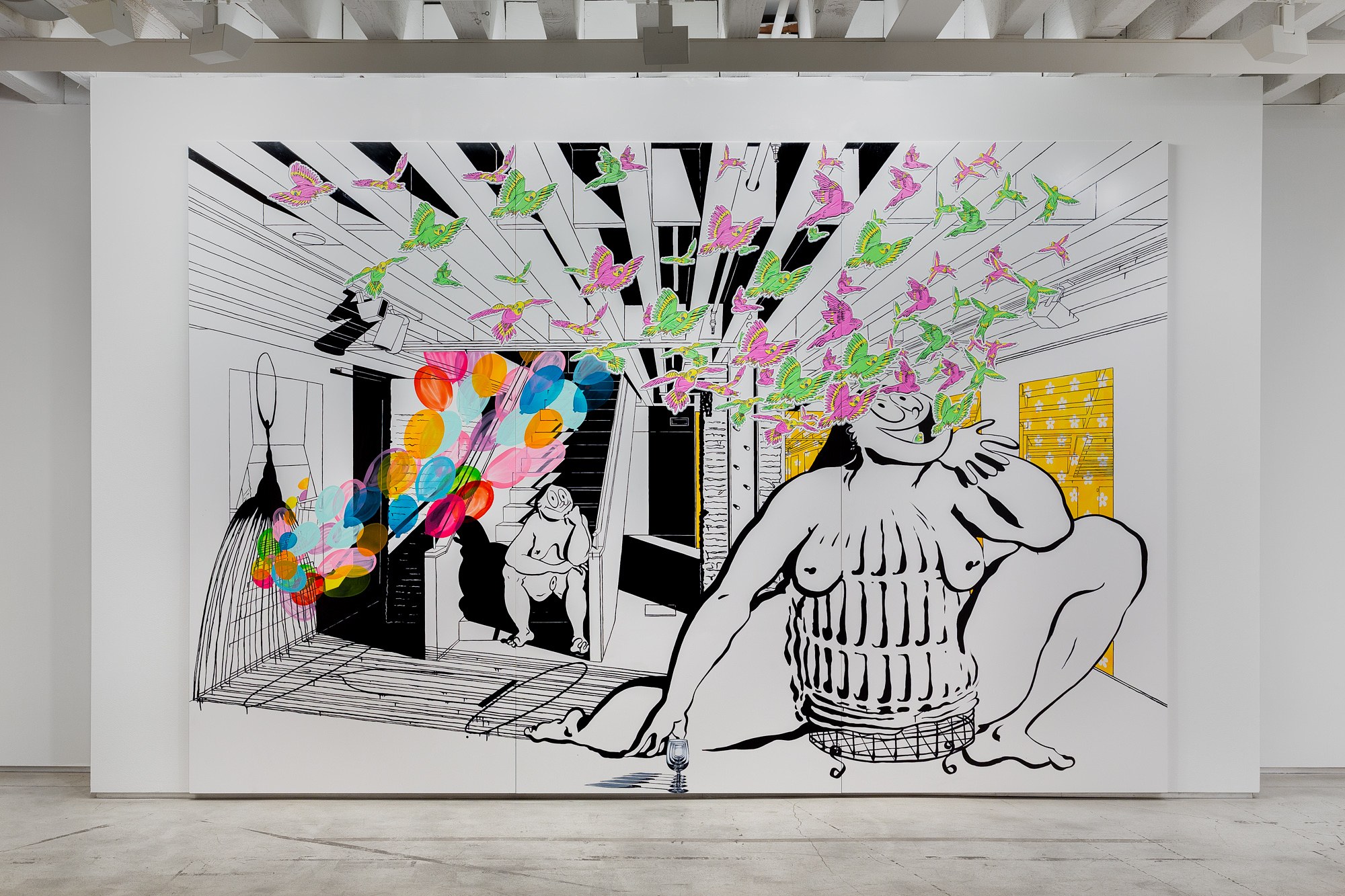 Ebecho Muslimova, Scenes in the Sublevel at The Drawing Center, photo 13