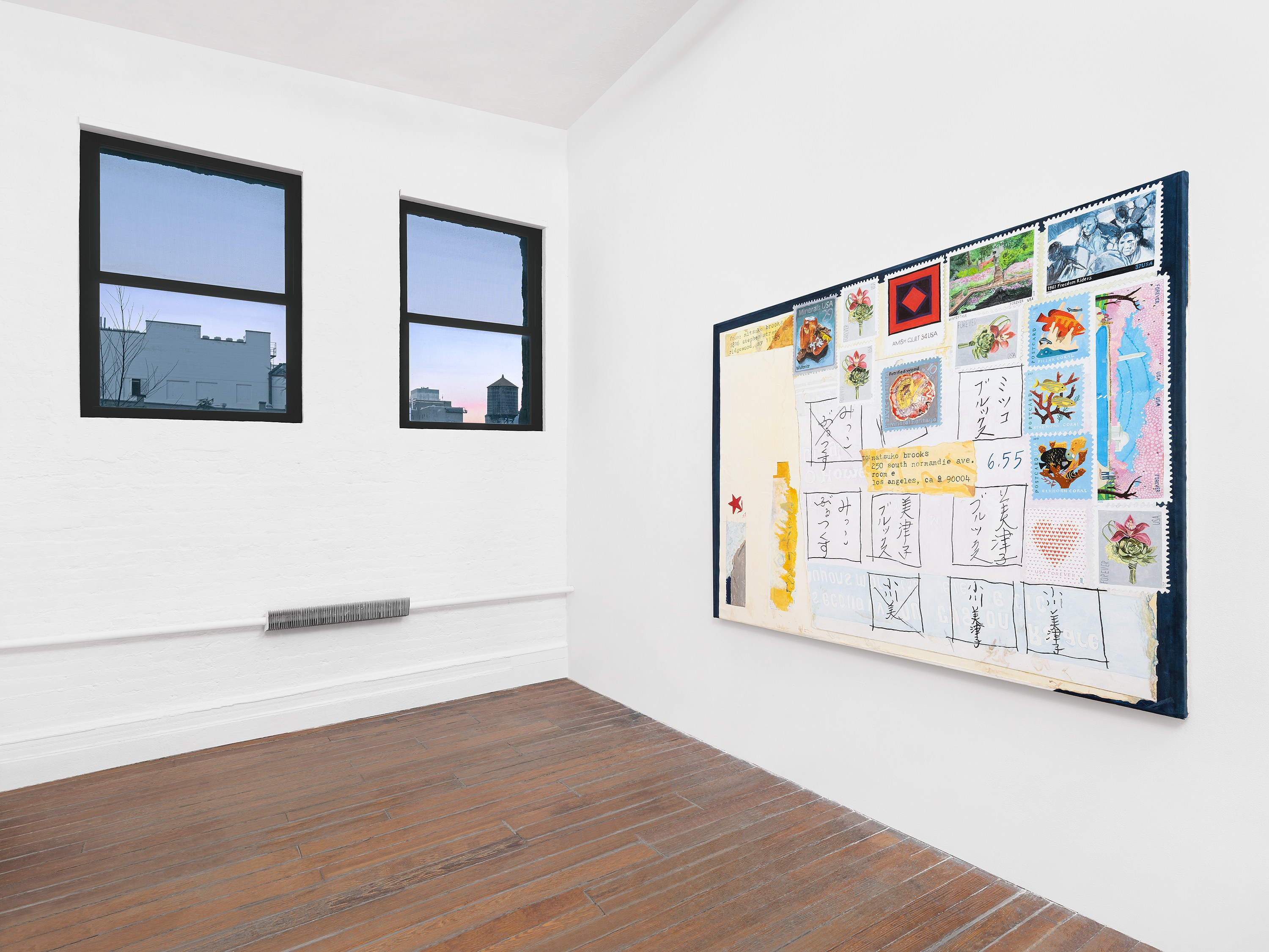 Mitsuko Brooks, Mail Art Paintings at PAGE (NYC), New York and Andrew Kreps, New York, photo 4