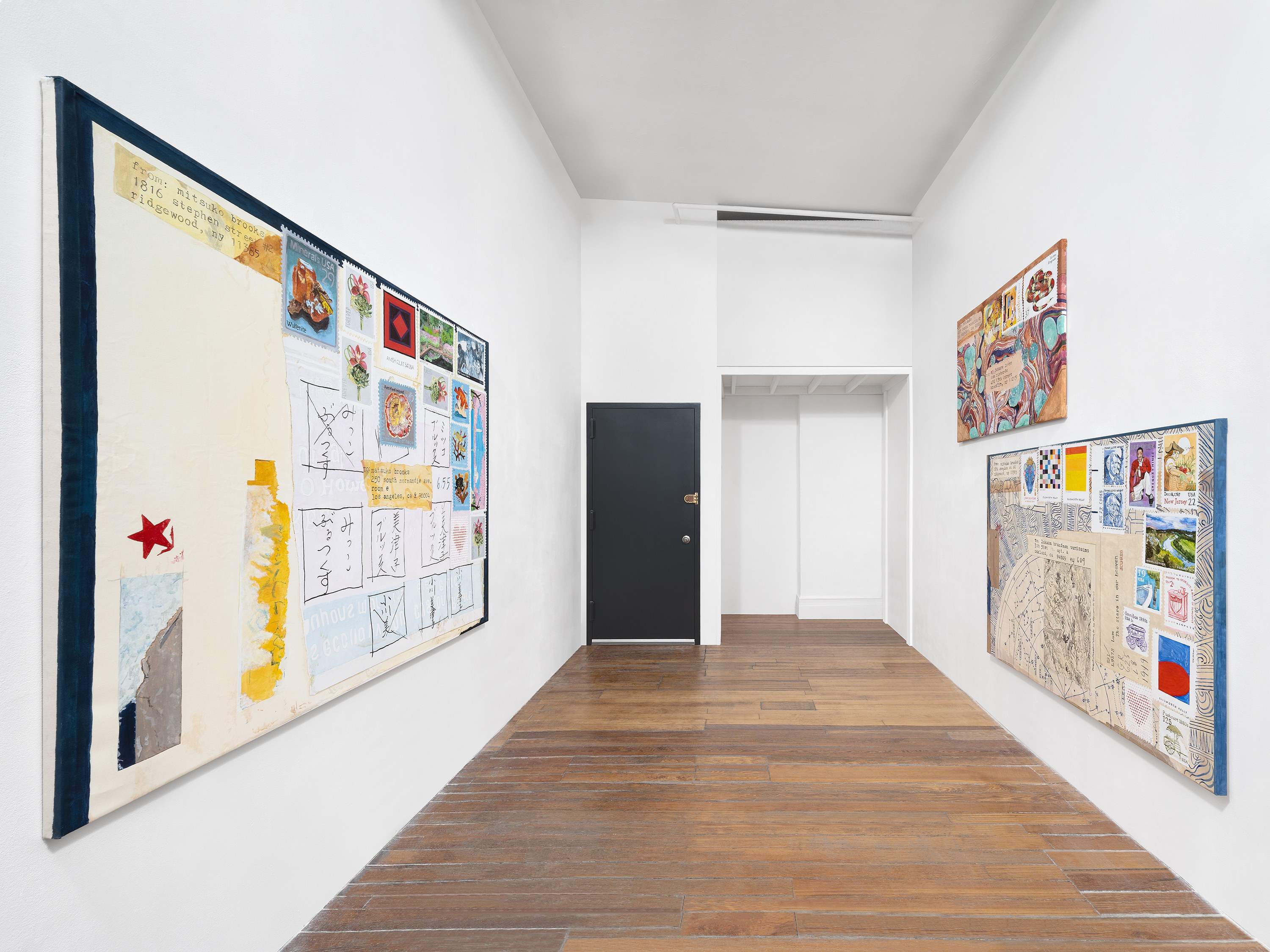 Mitsuko Brooks, Mail Art Paintings at PAGE (NYC), New York and Andrew Kreps, New York, photo 6