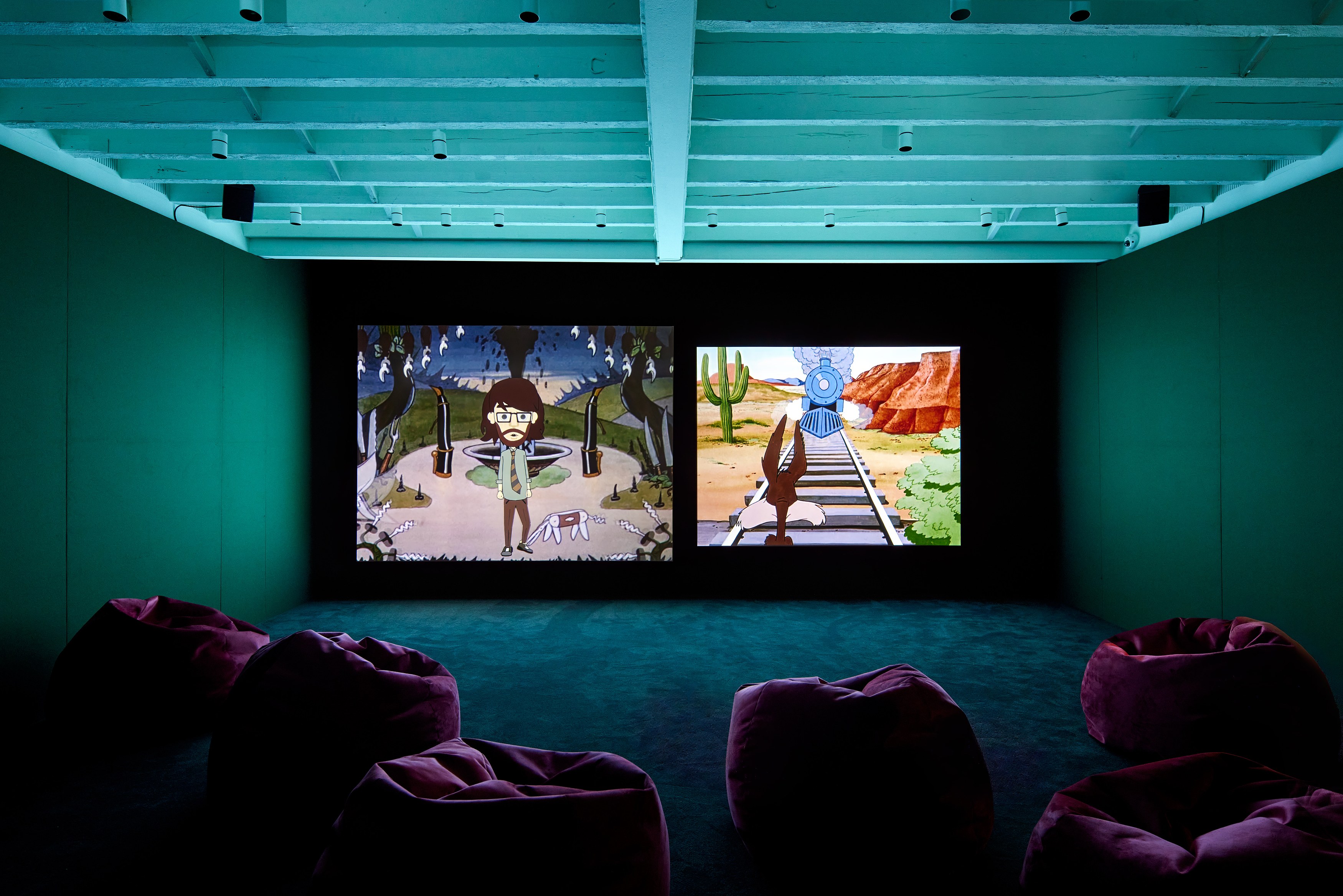 Andy Holden, Laws of Motion in a Cartoon Landscape at The Perimeter, photo 5