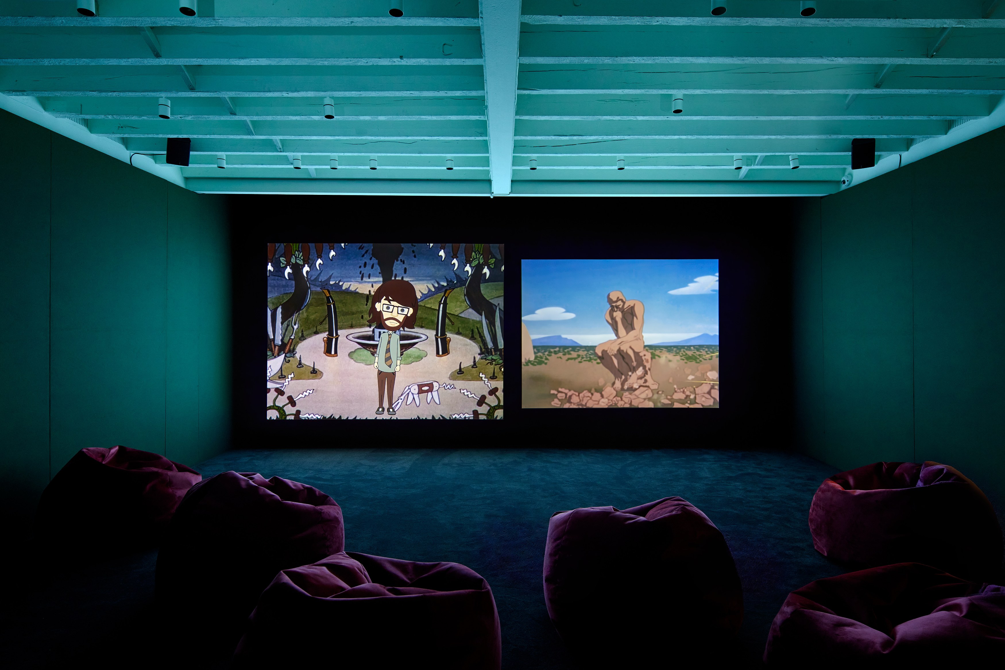 Andy Holden, Laws of Motion in a Cartoon Landscape at The Perimeter, photo 7