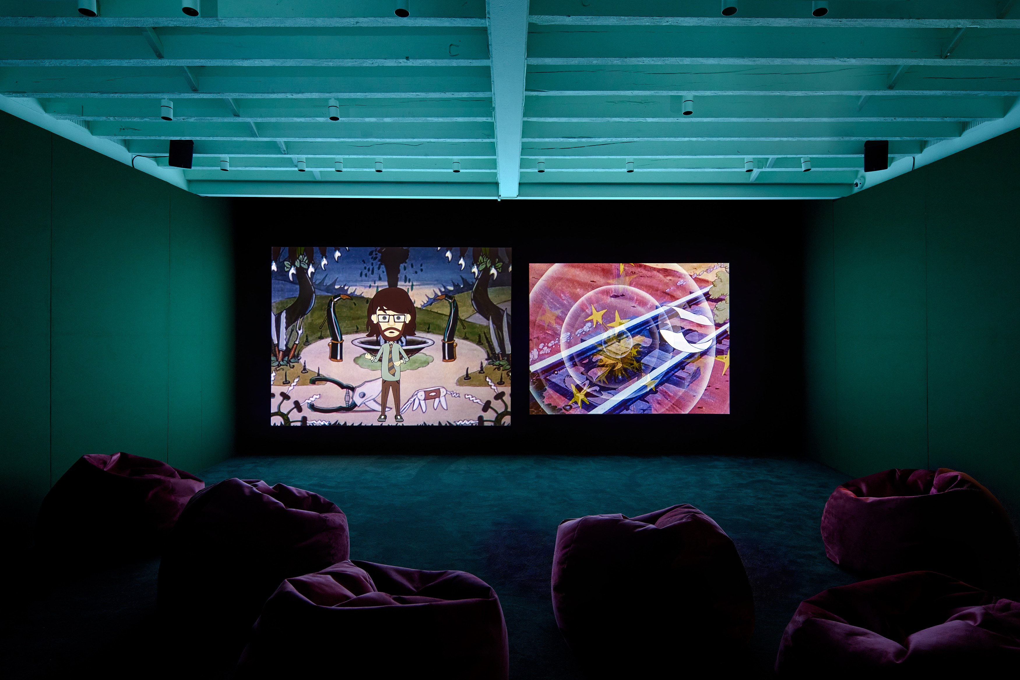 Andy Holden, Laws of Motion in a Cartoon Landscape at The Perimeter, photo 6