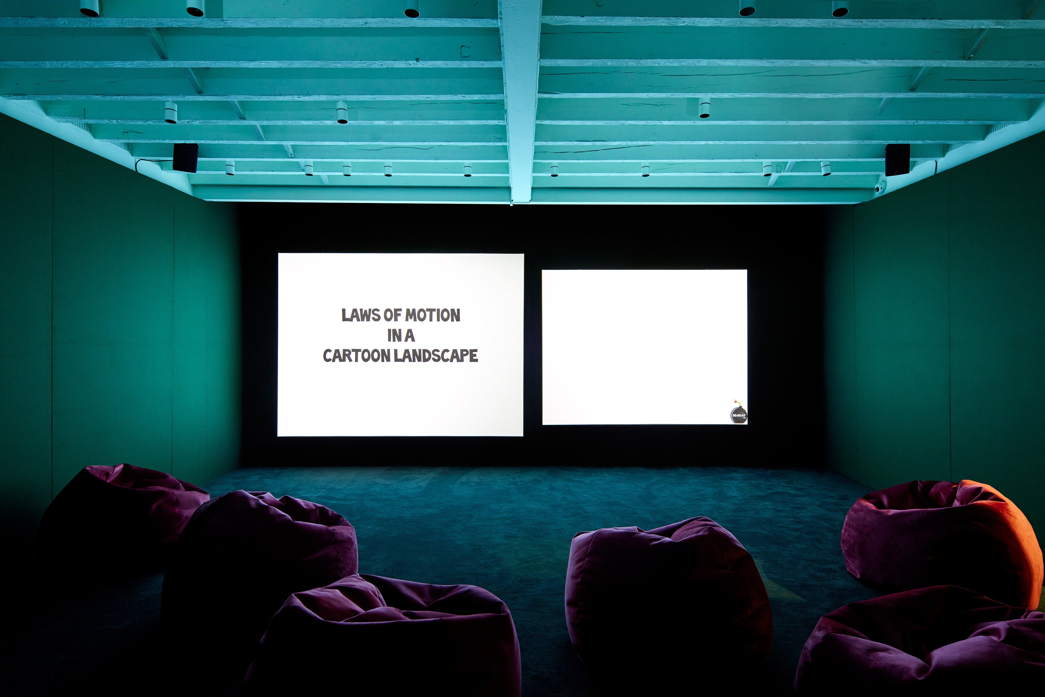 Andy Holden, Laws of Motion in a Cartoon Landscape at The Perimeter, photo 4