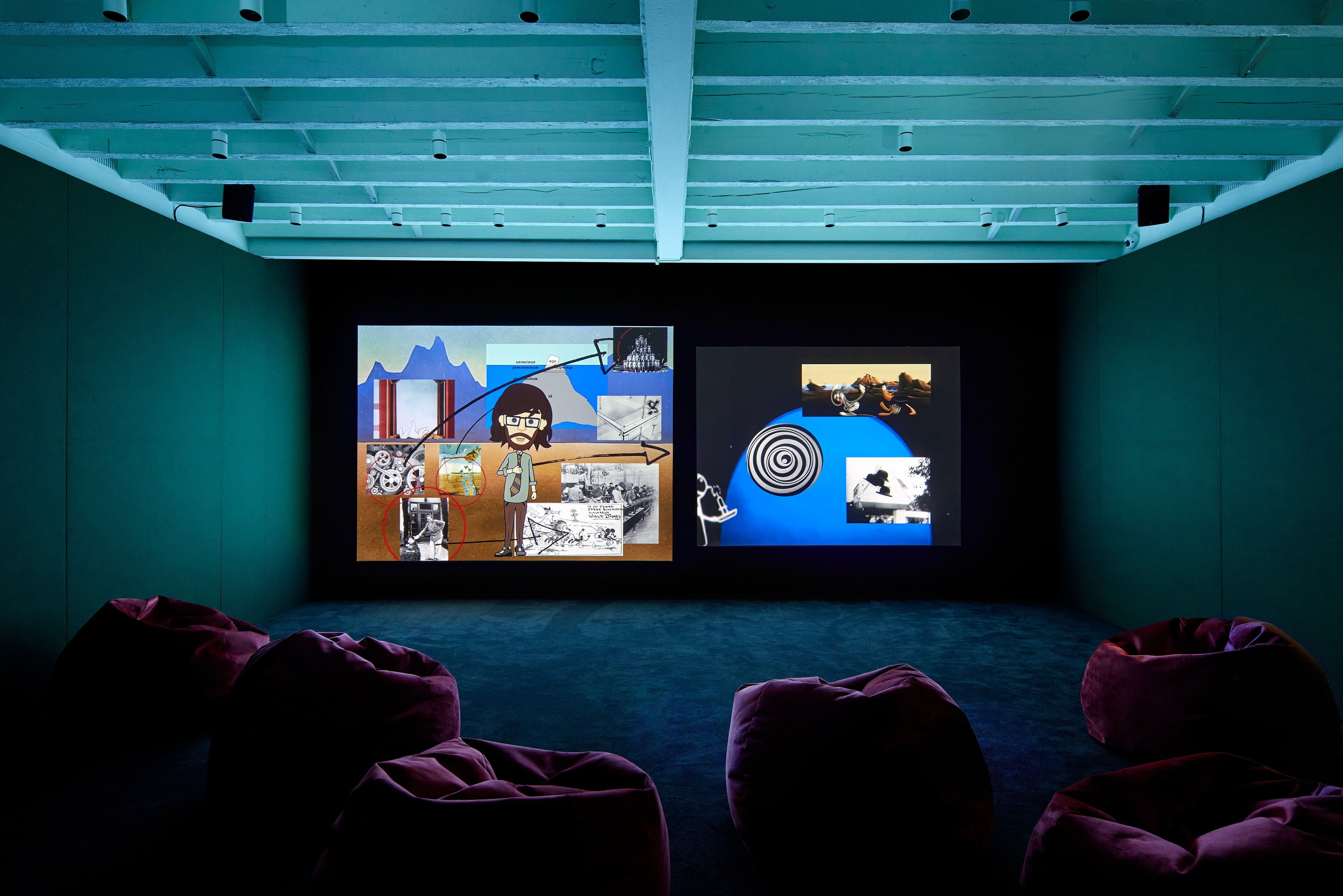Andy Holden, Laws of Motion in a Cartoon Landscape at The Perimeter, photo 12