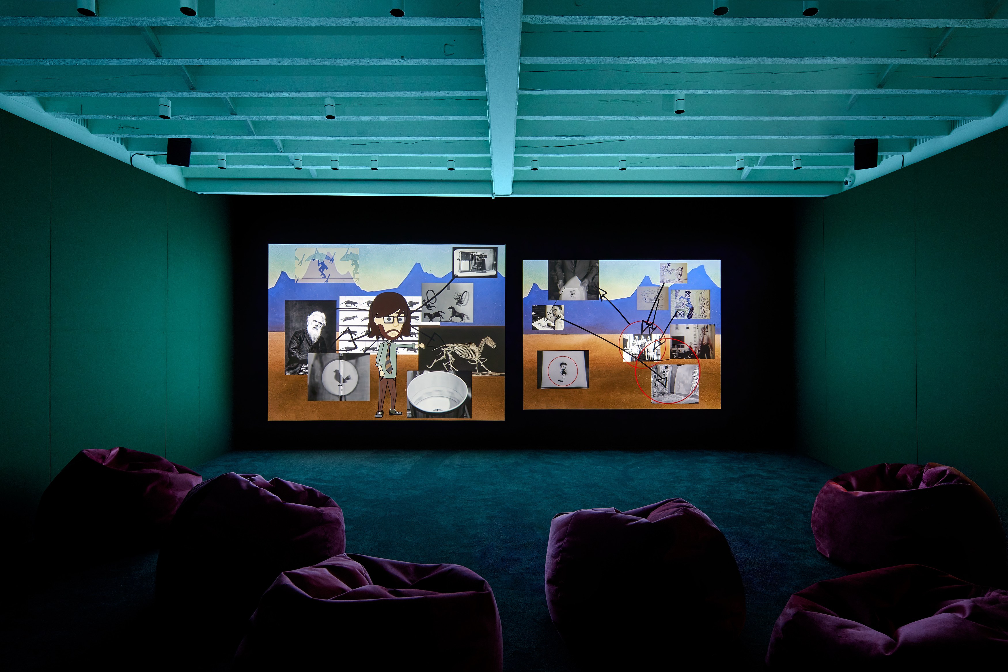 Andy Holden, Laws of Motion in a Cartoon Landscape at The Perimeter, photo 11