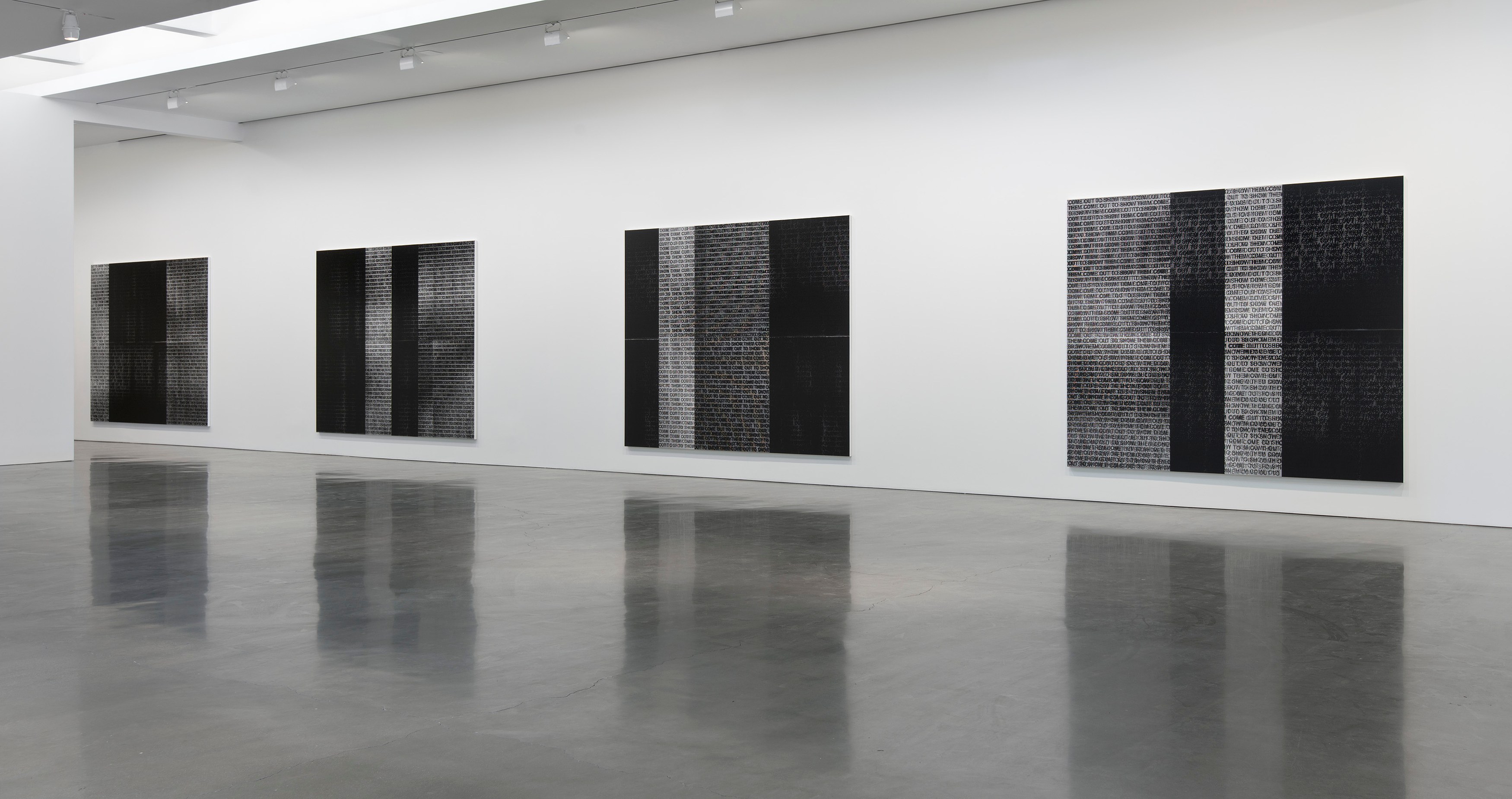 Glenn Ligon, Well, it’s bye-bye / If you call that gone at Regen Projects, photo 2